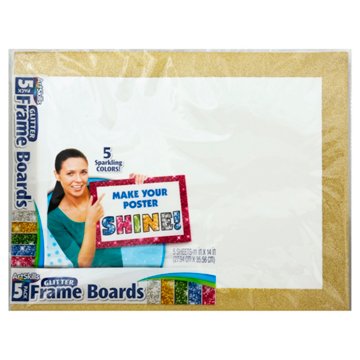ArtSkills Glitter Framed Poster Boards, 5 pk