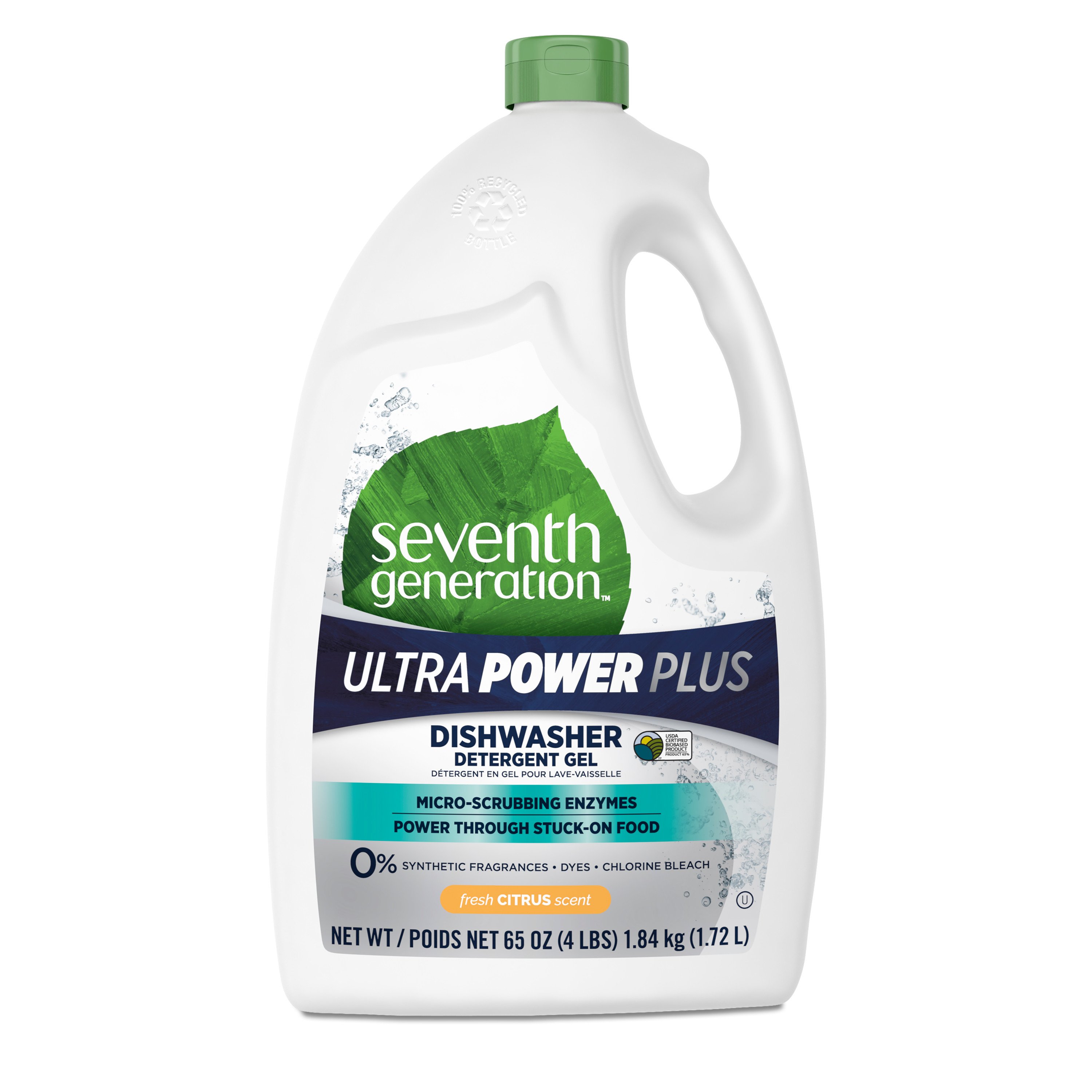 Seventh Generation Ultra Power Plus Dishwasher Detergent Gel Citrus
