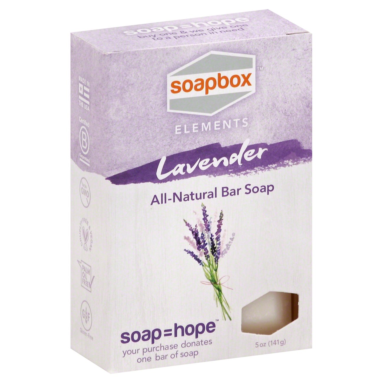 SoapBox Elements Lavender Bar Soap Shop Hand & Bar Soap at HEB