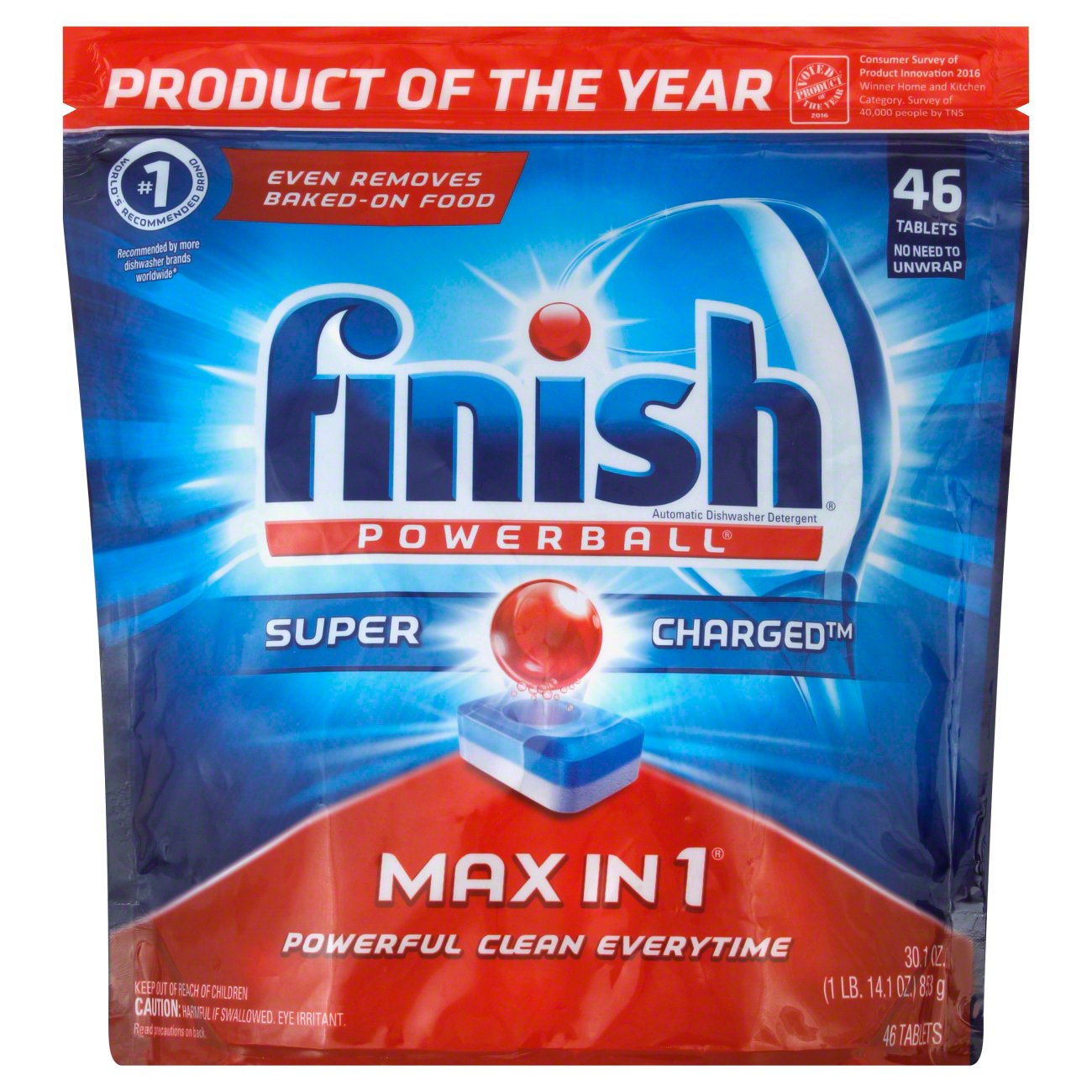 Finish Powerball Max In 1 Dishwasher Detergent Tabs Shop Dish Soap