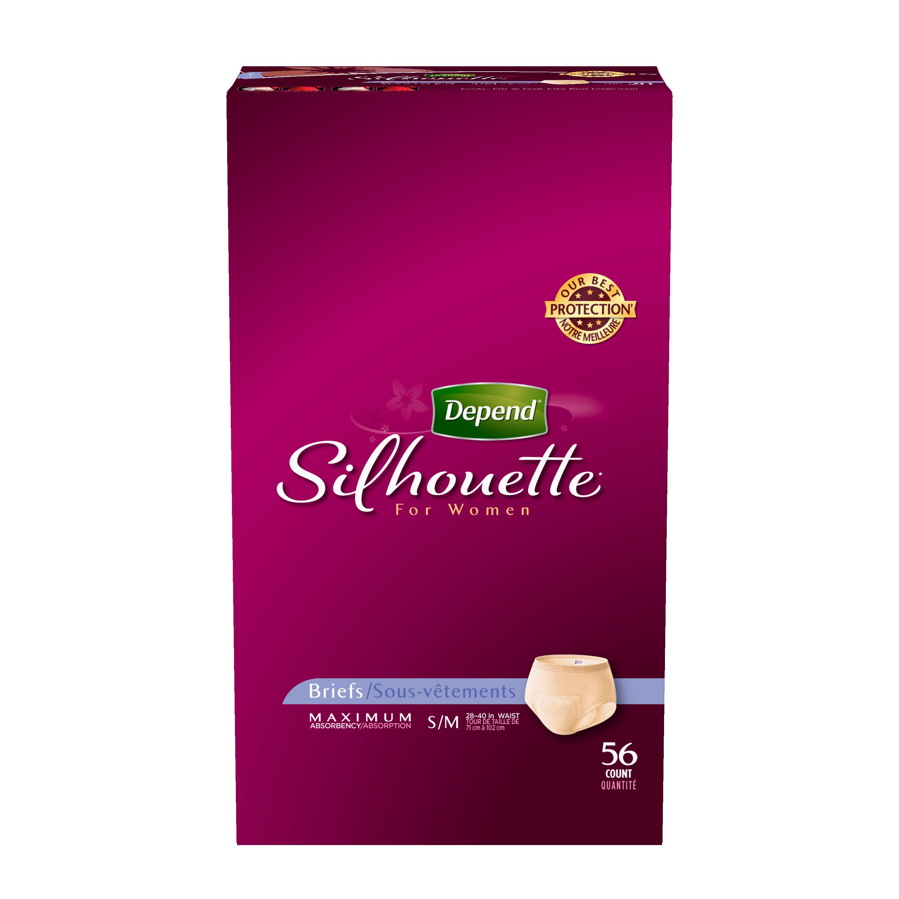 Depend Silhouette For Women, 56 ct - Shop Incontinence at H-E-B