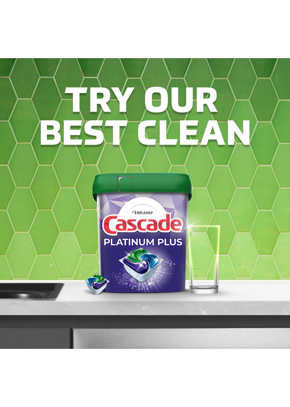 Cascade Platinum Dishwasher Pods, Fresh Scent; image 12 of 17