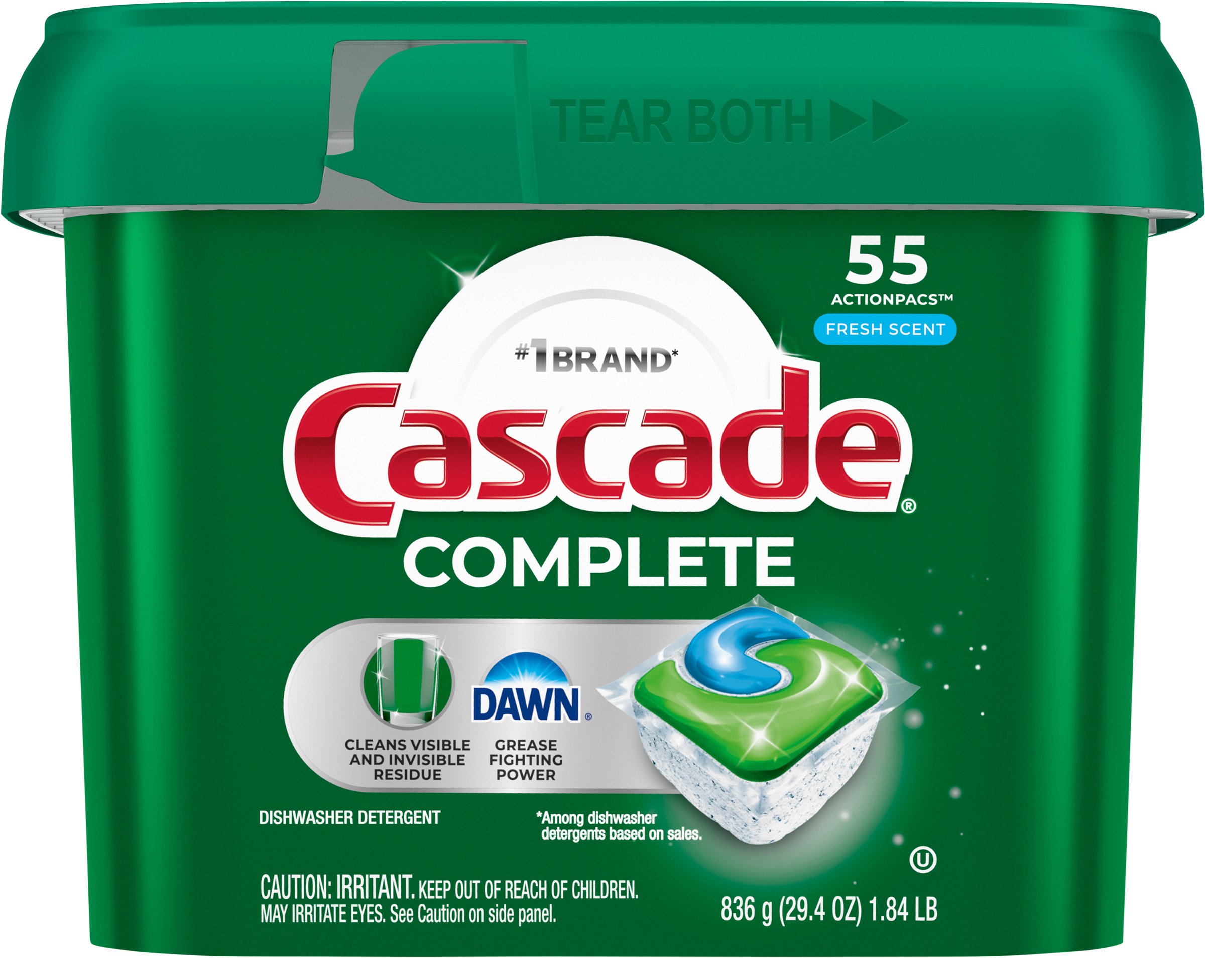 Cascade Complete ActionPacs Fresh Scent Dishwasher Detergent Shop