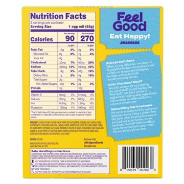 Feel Good Foods Gluten Free Chicken Egg Rolls, 9 oz