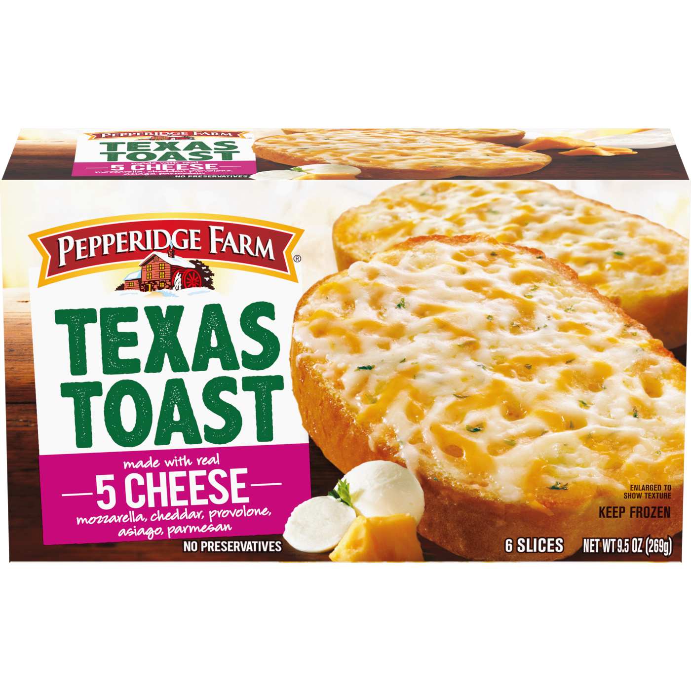 Pepperidge Farm Texas Toast Frozen 5 Cheese Bread; image 1 of 6