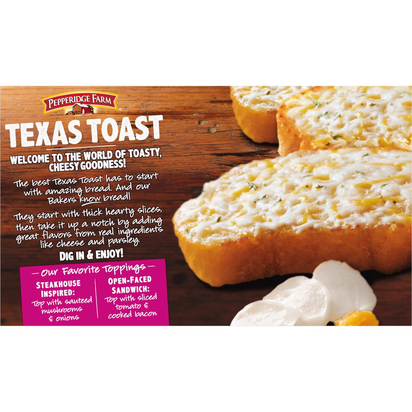 Pepperidge Farm Texas Toast Frozen 5 Cheese Bread; image 3 of 6