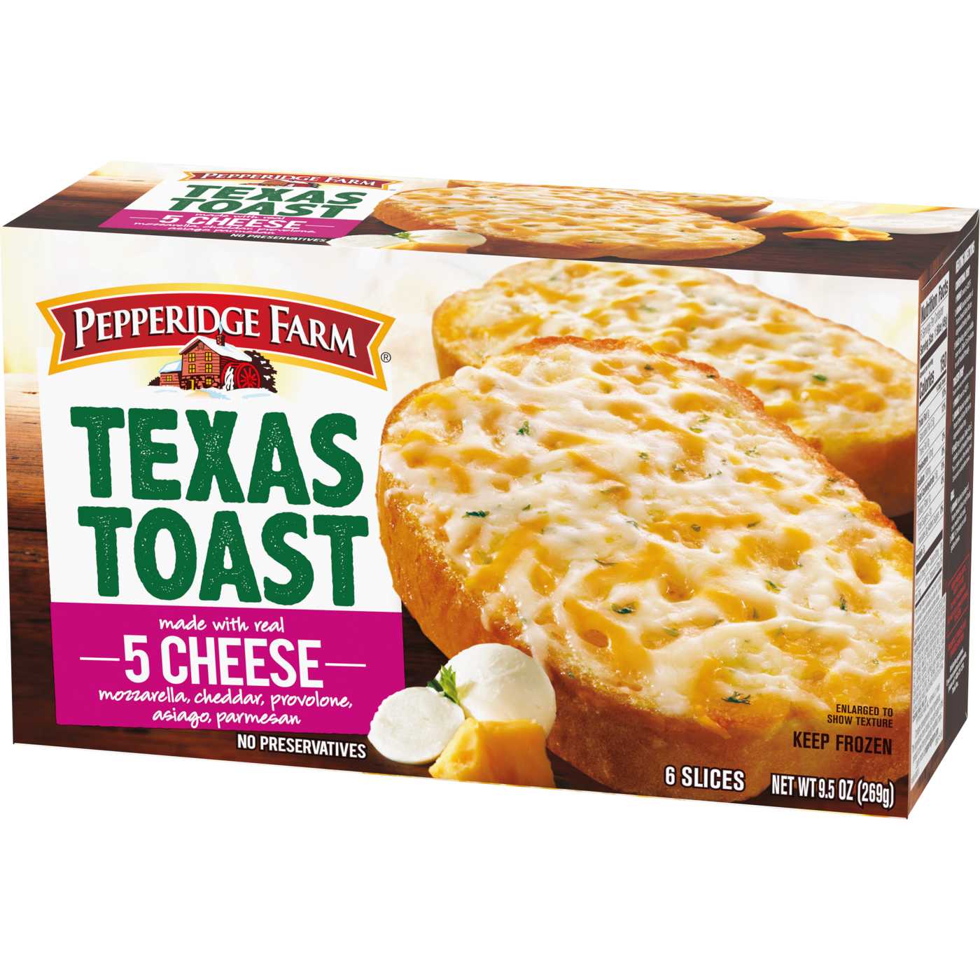 Pepperidge Farm Texas Toast Frozen 5 Cheese Bread; image 4 of 6