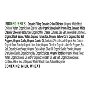 Red's Organic 12g Protein Chicken, Cilantro & Lime Burrito