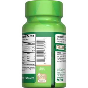 Nature's Truth Chewable Papaya Enzyme Tablets