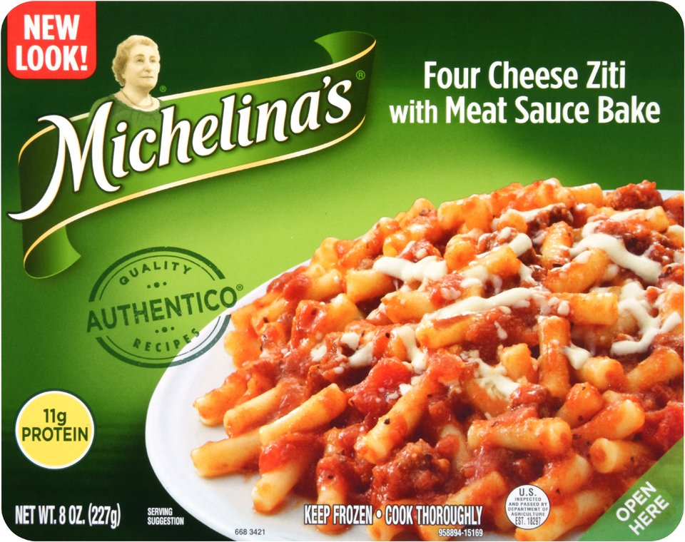 Michelina's Four Cheese Ziti With Meat Sauce Bake - Shop Entrees ...