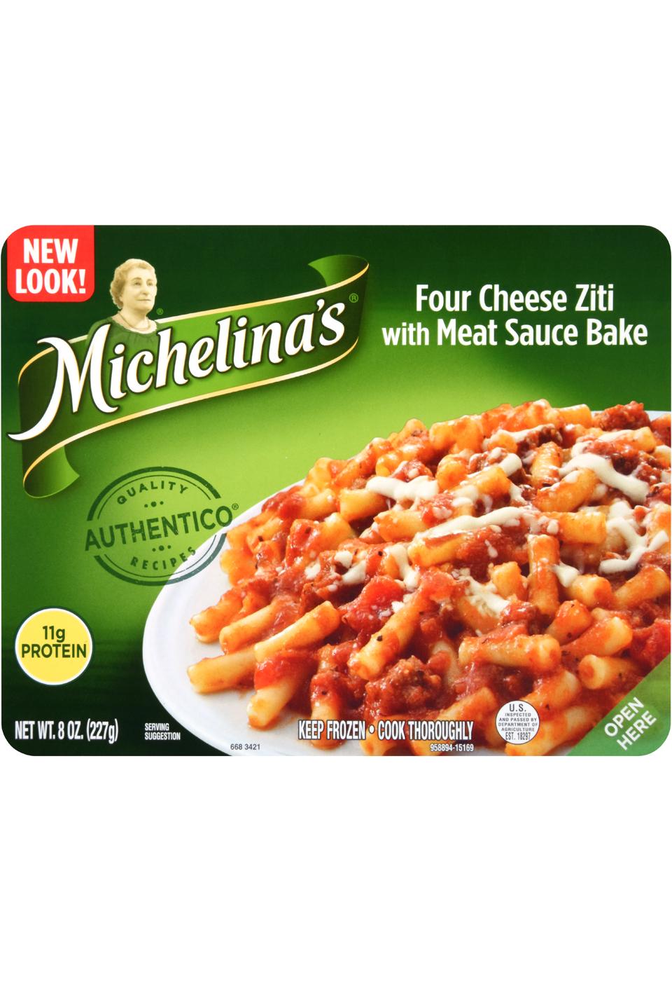 Michelina's Four Cheese Ziti with Meat Sauce Bake - Shop Entrees