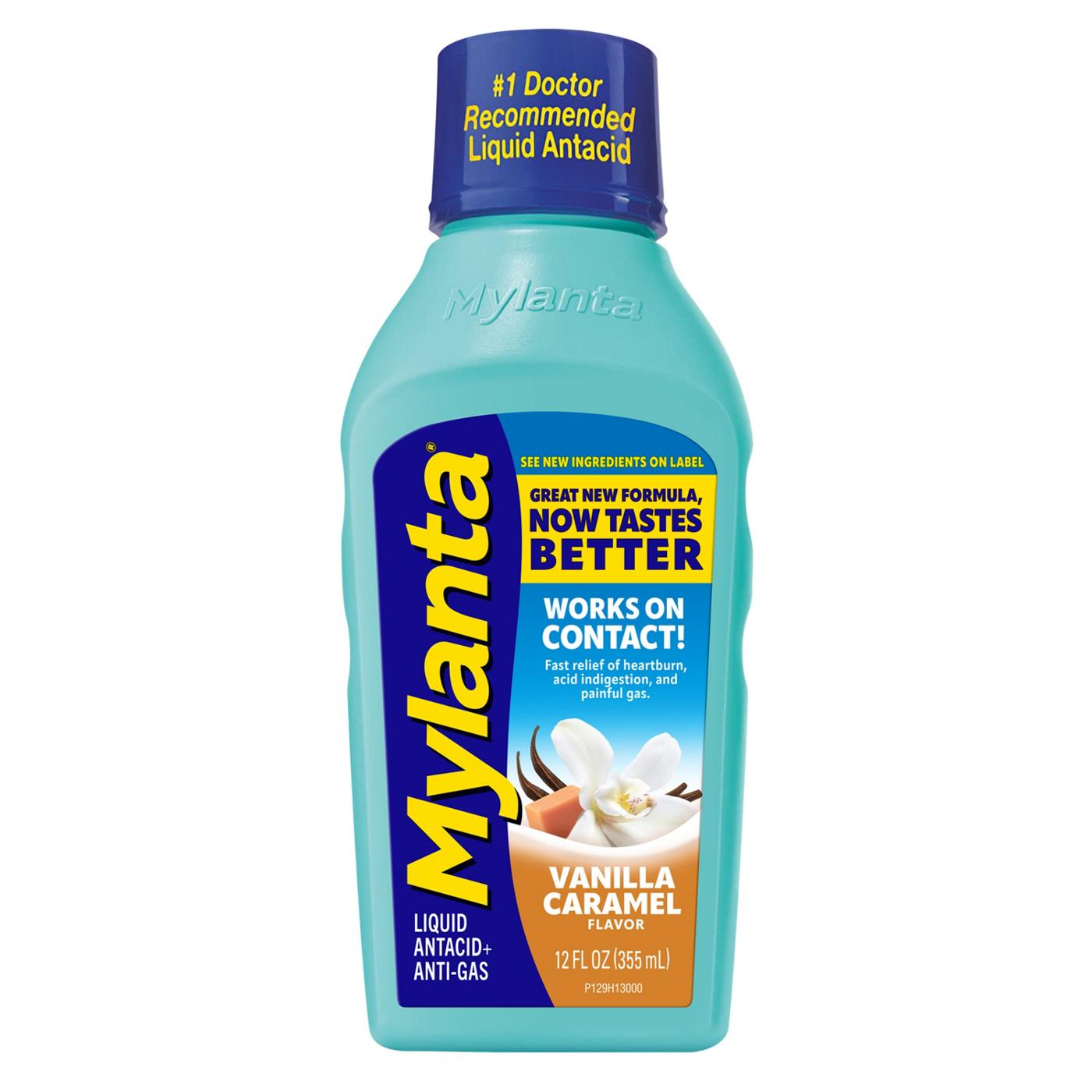 Mylanta Antacid & Anti-Gas Liquid - Vanilla Caramel; image 1 of 9