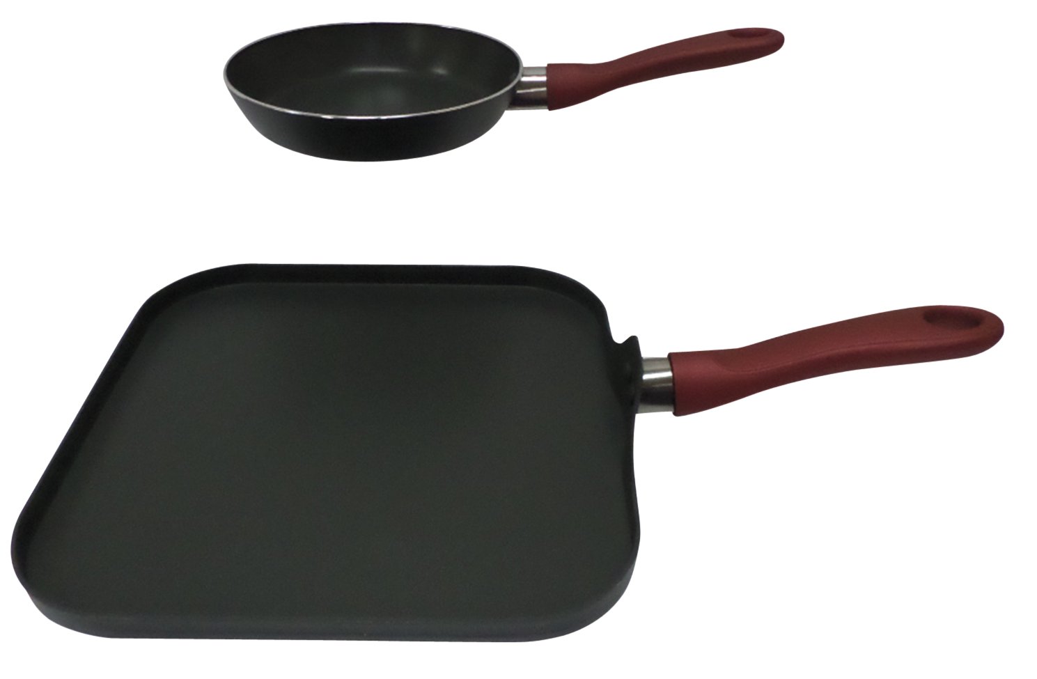 our goods Non-Stick Fry Pan - Scarlet Red - Shop Frying Pans & Griddles at  H-E-B