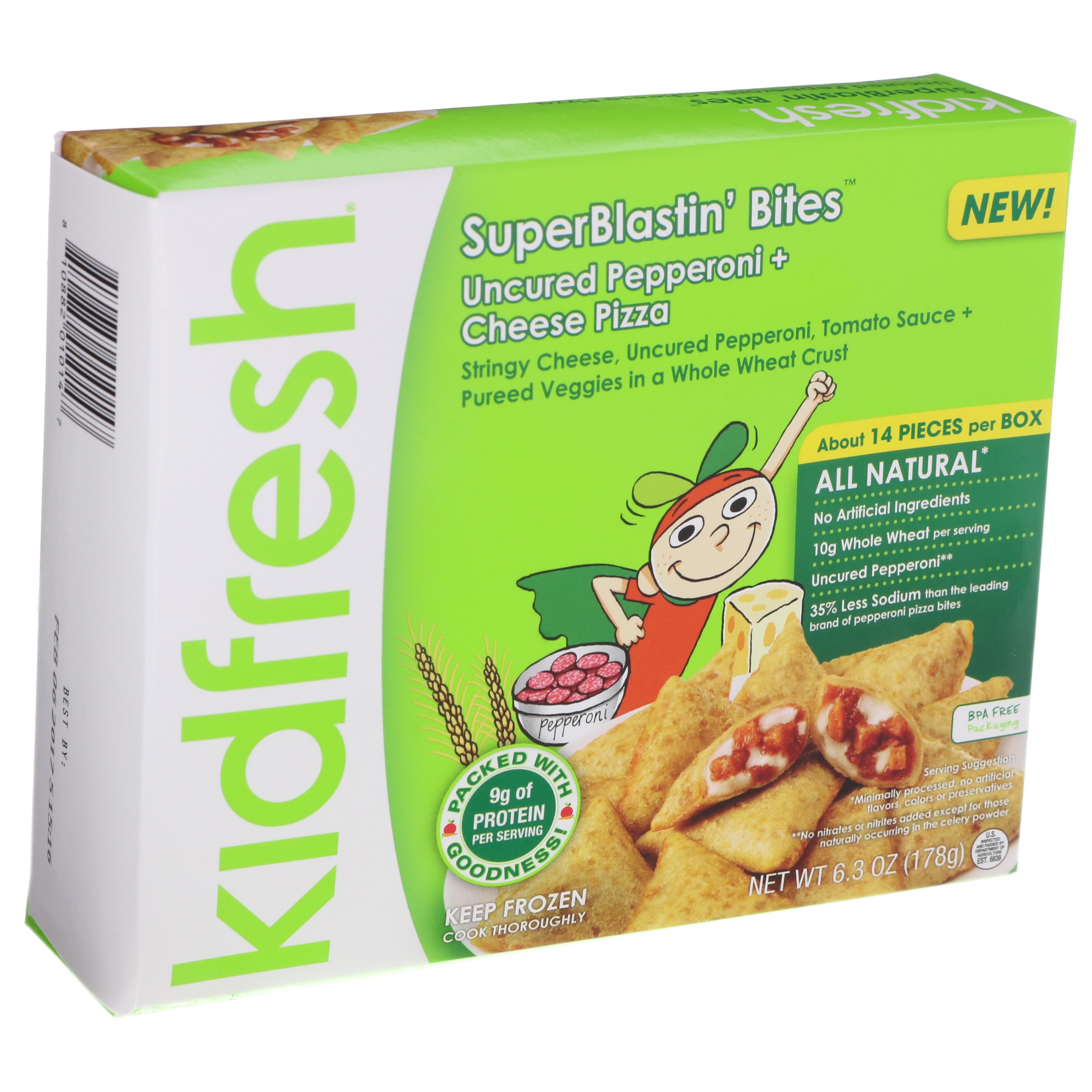 Kidfresh SuperBlastin' Bites Pepperoni + Cheese Pizza Shop Pizza at HEB