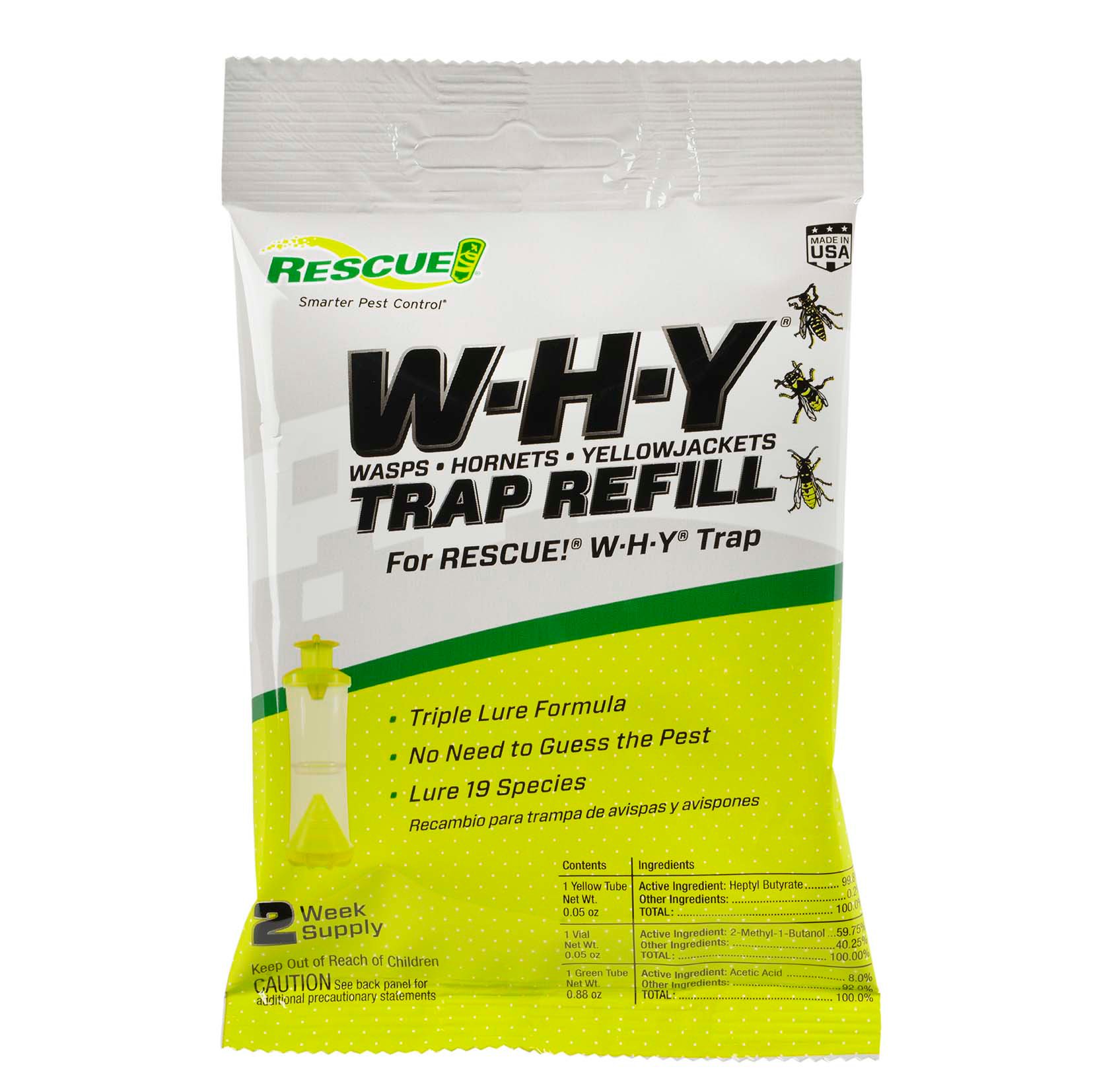 Rescue! Wasp, Yellow Jacket WHY Trap Refill Shop Insect