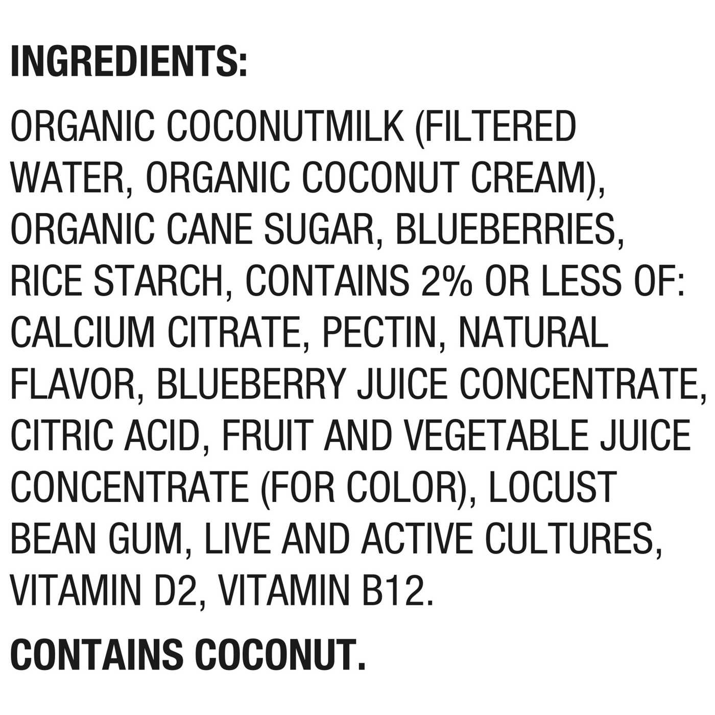 So Delicious Blueberry Coconut Milk Yogurt Alternative ; image 7 of 8