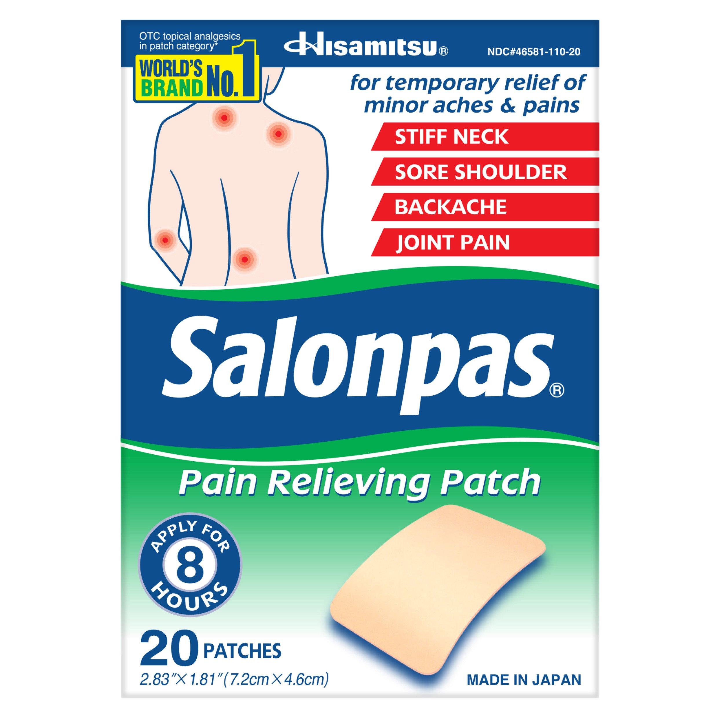 Salonpas Pain Relieving Patch - Shop Muscle & joint pain at H-E-B