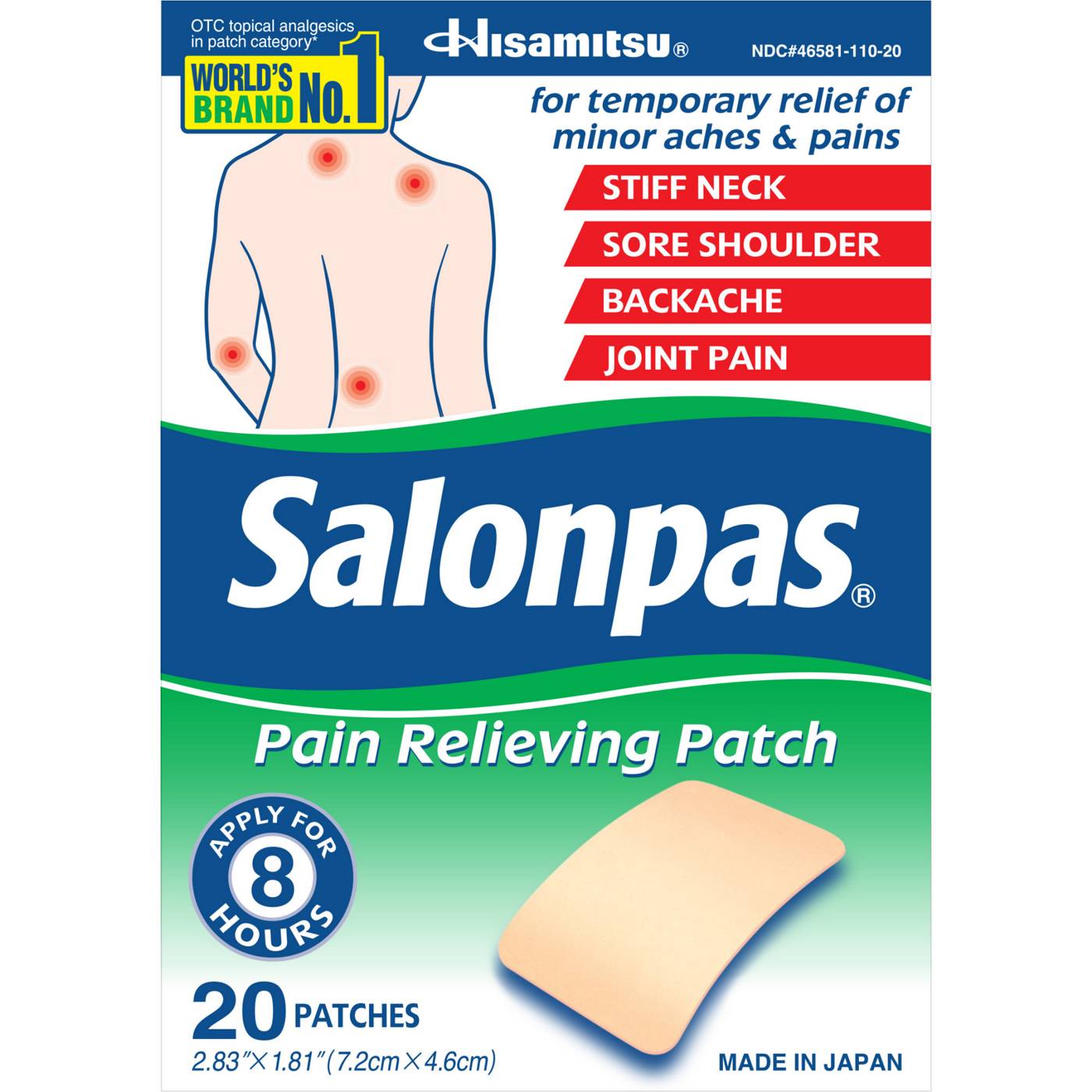 Salonpas Pain Relieving Patch; image 1 of 7