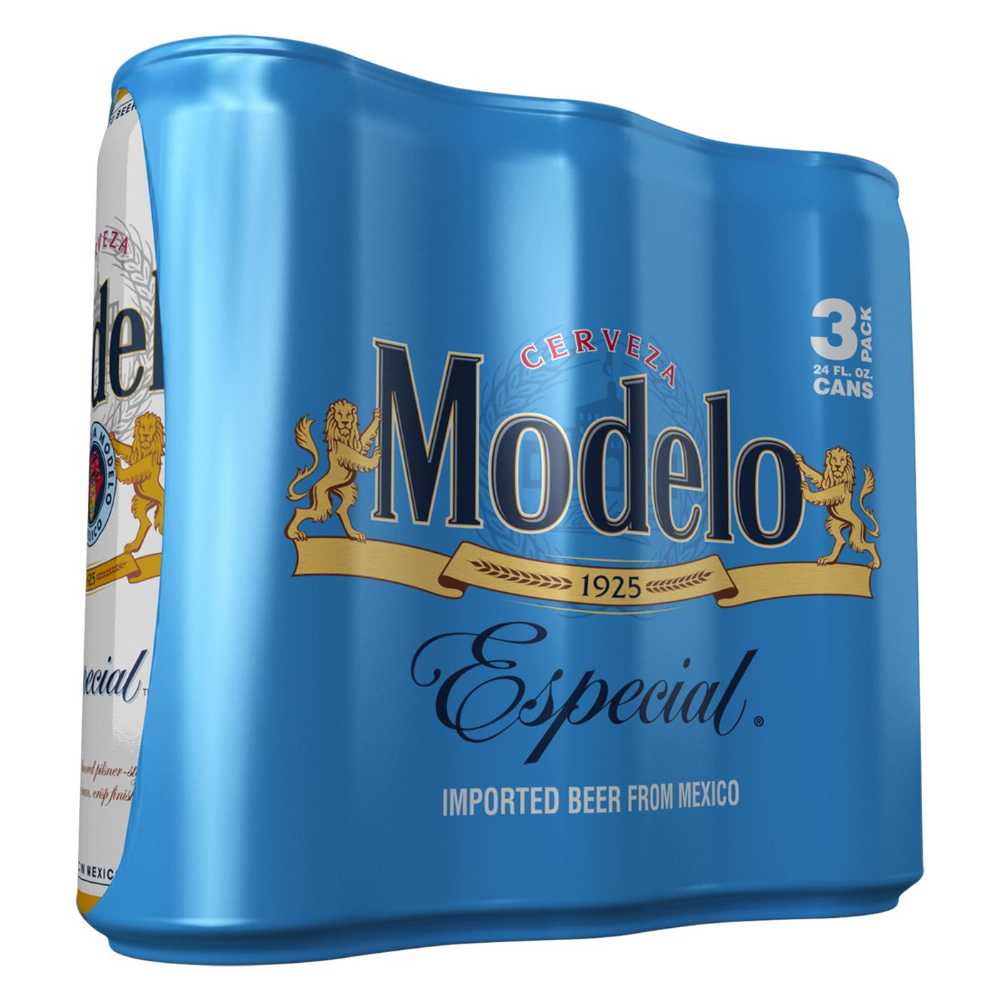 Modelo Especial Mexican Lager Import Beer 24 oz Cans, 3 pk; image 1 of 10
