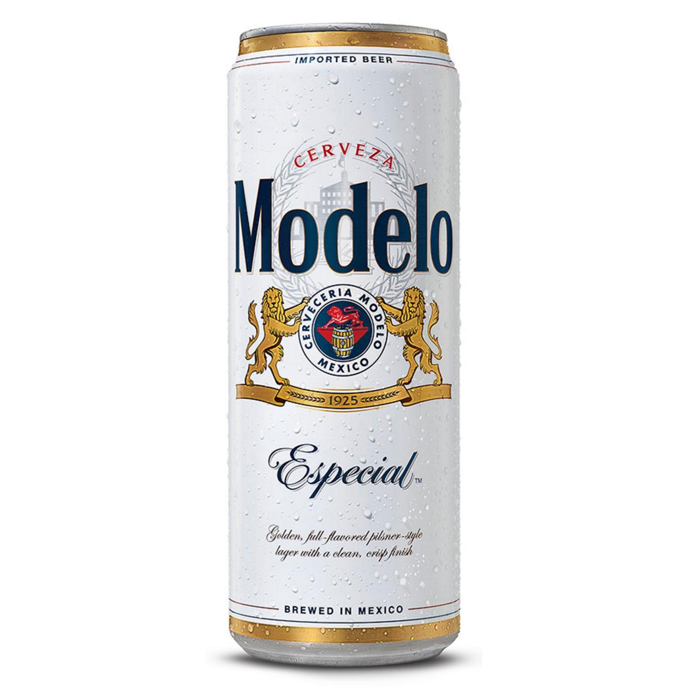 Modelo Especial Mexican Lager Import Beer 24 oz Cans, 3 pk; image 3 of 10