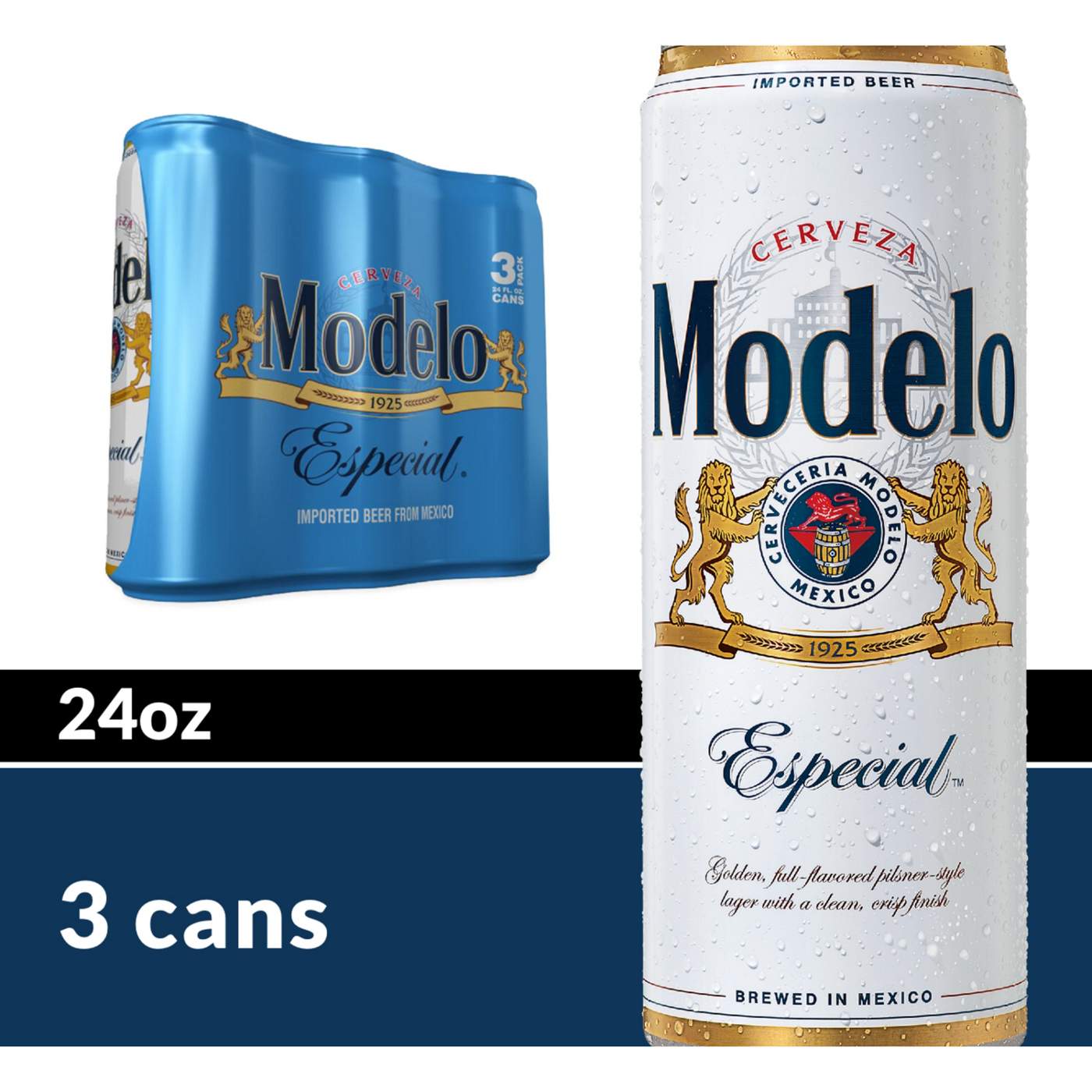 Modelo Especial Mexican Lager Import Beer 24 oz Cans, 3 pk; image 6 of 10