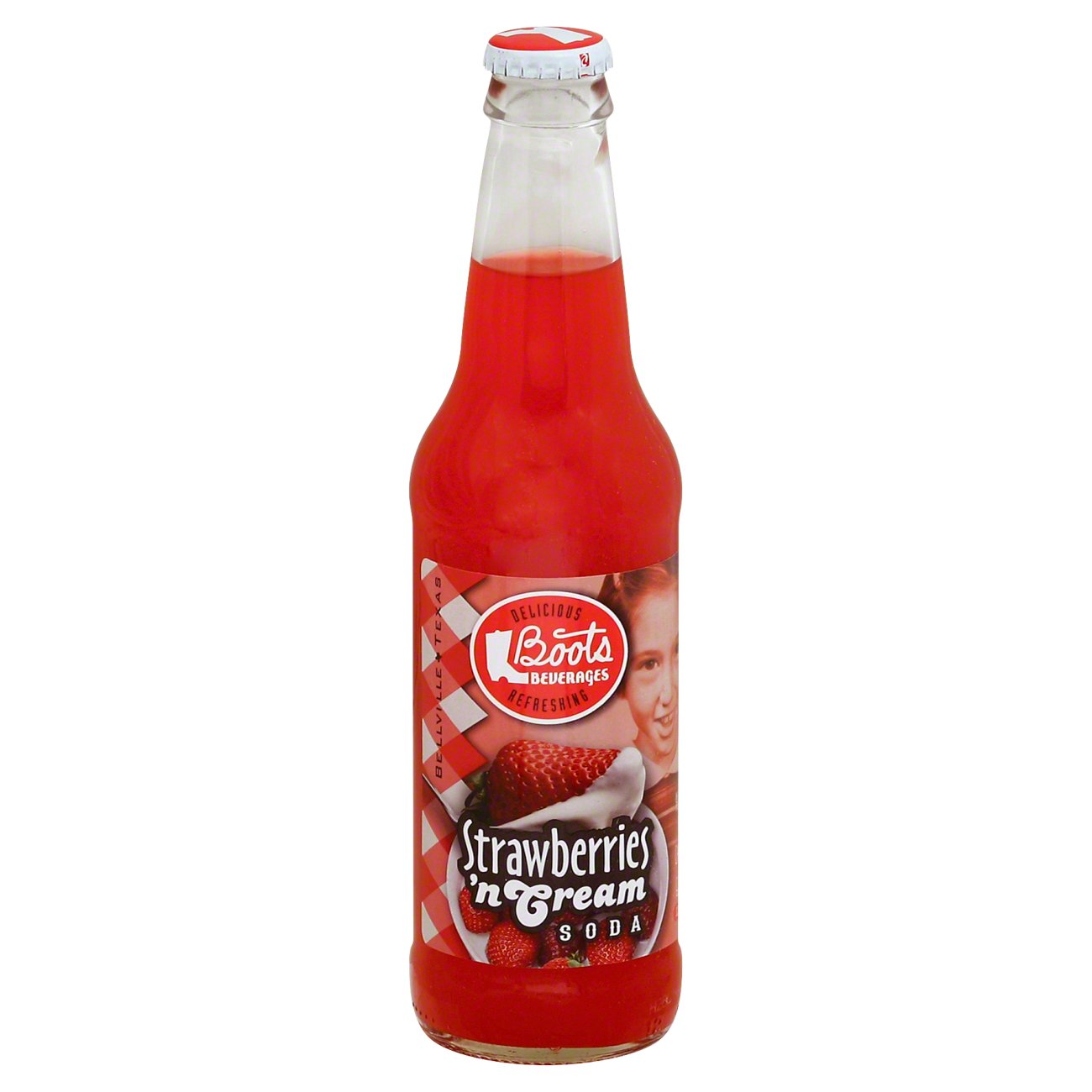 Boots Beverages Strawberries 'n Cream Soda Shop Soda at HEB