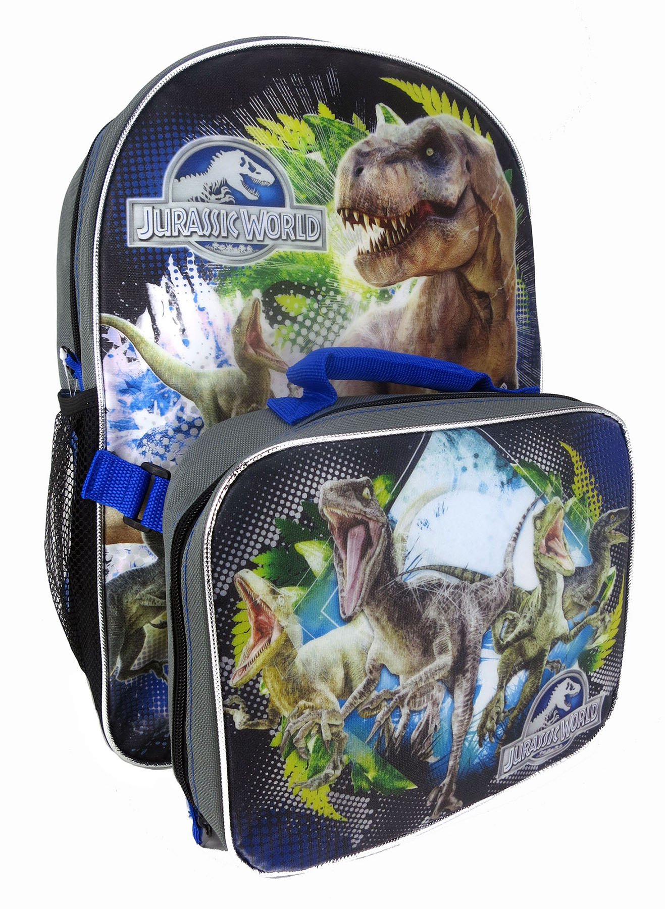 Jurassic world backpack hot sale and lunchbox