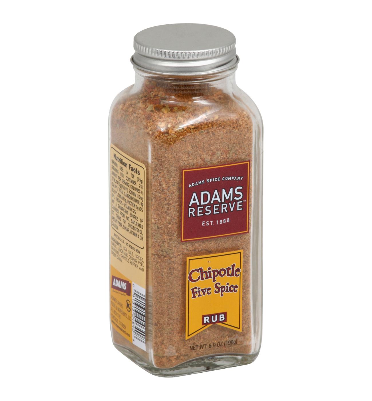 Adams Reserve Chipotle Five Spice Rub; image 1 of 2