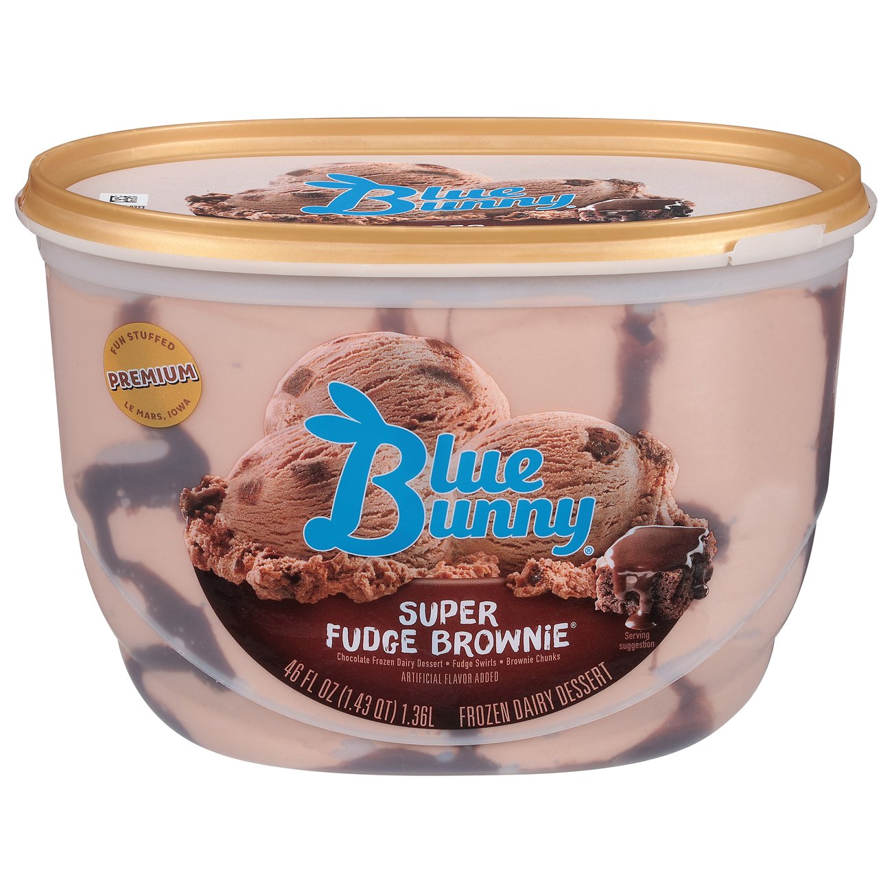 Blue Bunny Super Fudge Brownie Ice Cream - Shop Ice Cream at H-E-B