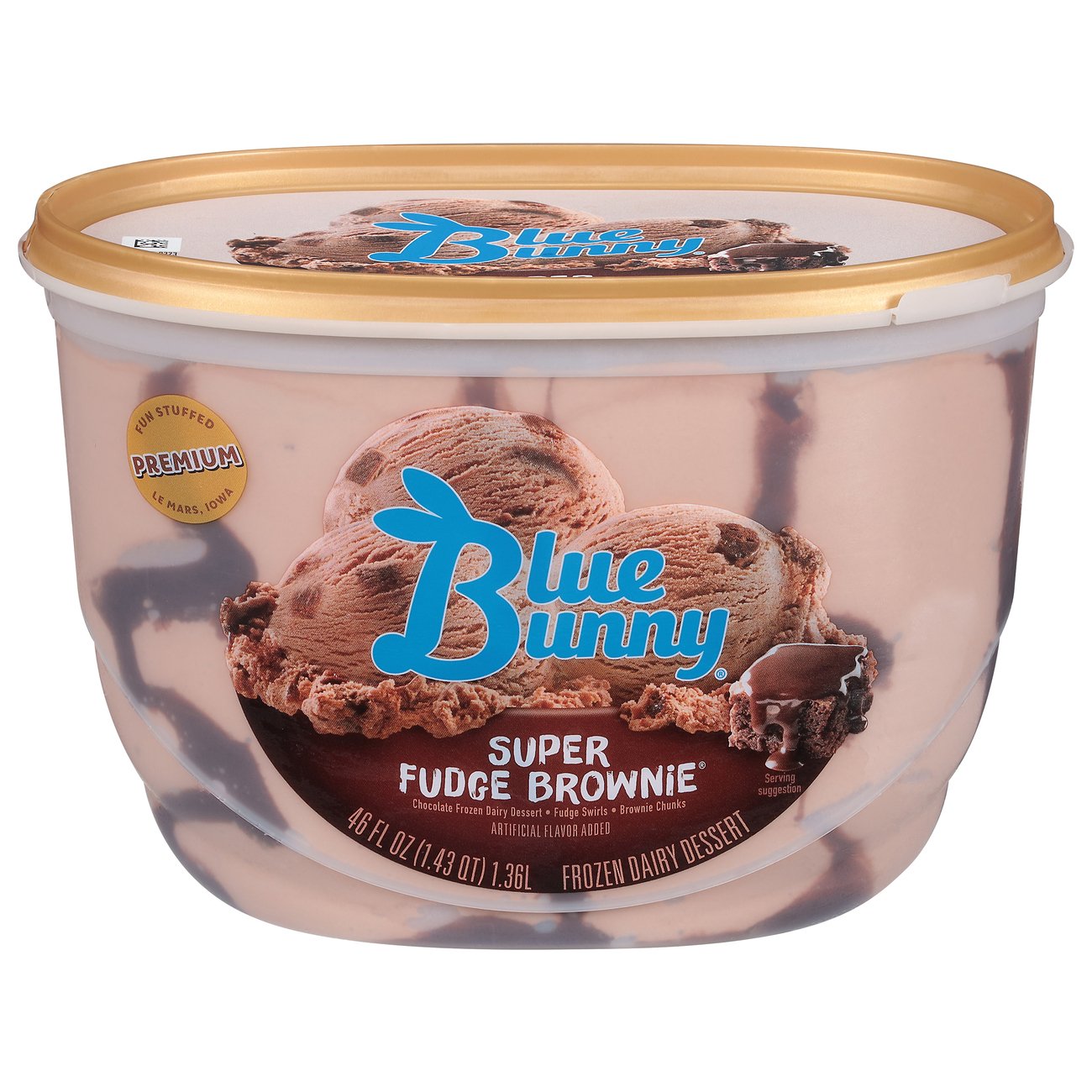 Blue Bunny Super Fudge Brownie Ice Cream Shop Ice Cream at HEB