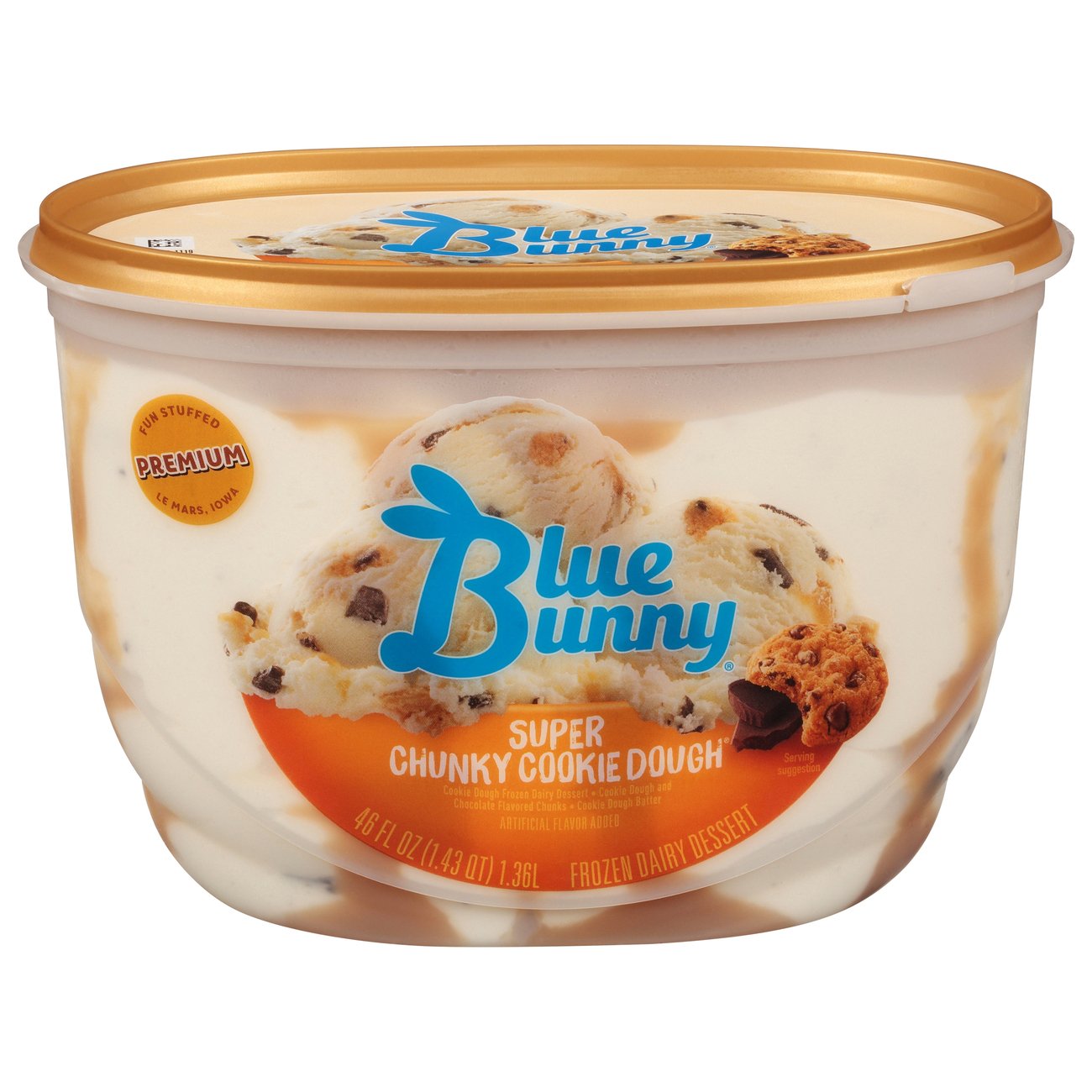 Blue Bunny Super Chunky Cookie Dough Ice Cream Shop Ice Cream At H E B