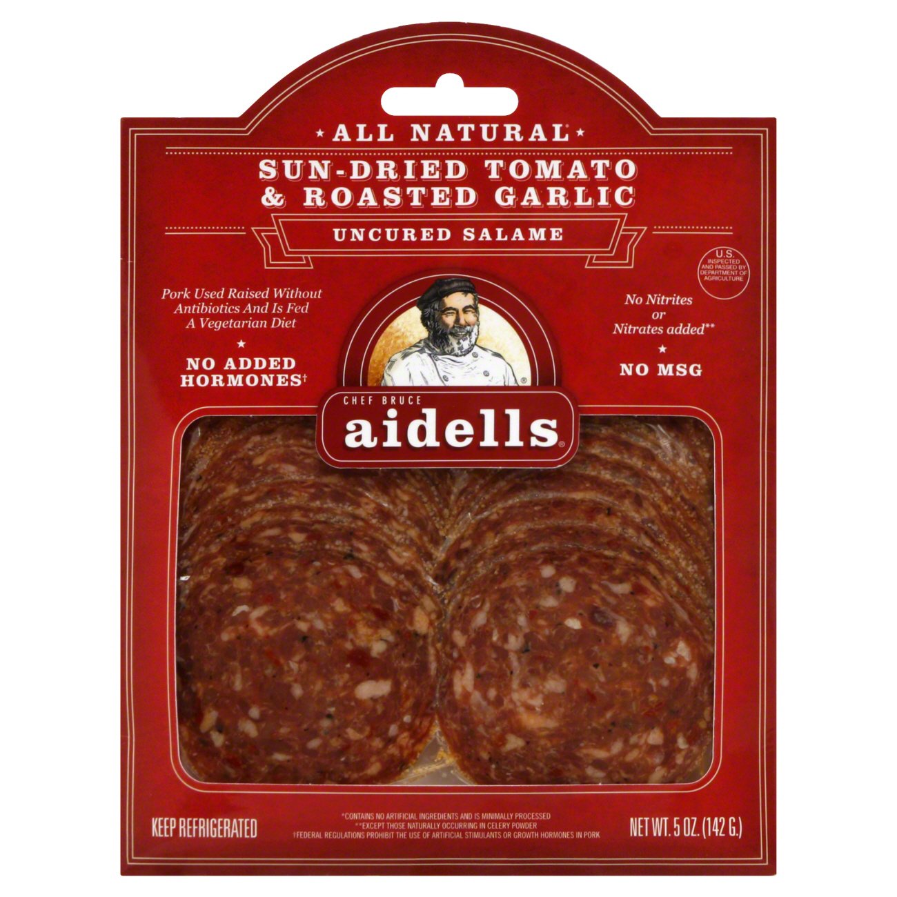 Aidells Sundried Tomato & Roasted Garlic Salame Shop Meat at HEB