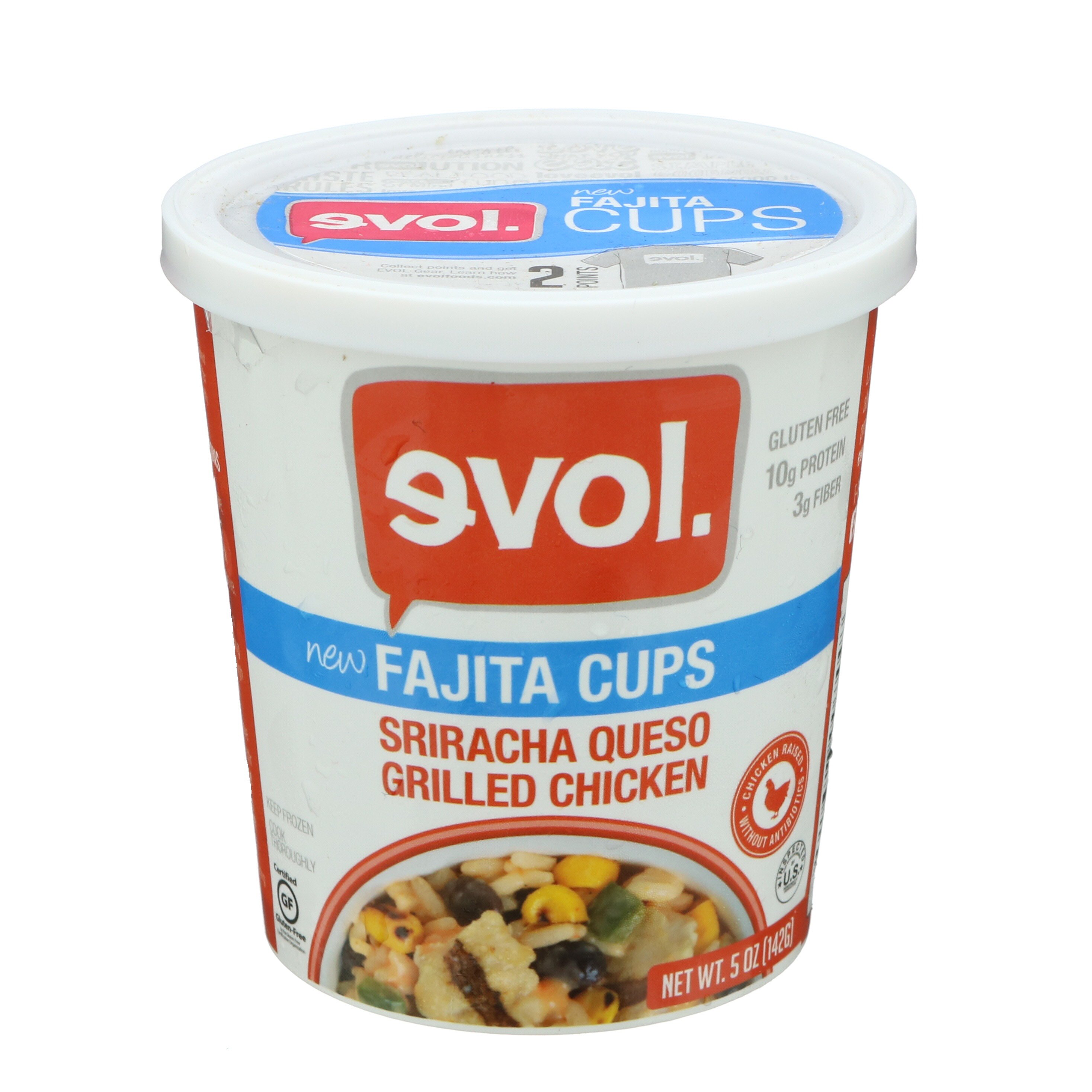 Evol Fajita Cups Sriracha Queso Grilled Chicken - Shop Entrees & sides ...