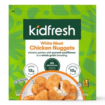 Kidfresh Frozen White Meat Chicken Nuggets, 16.35 oz