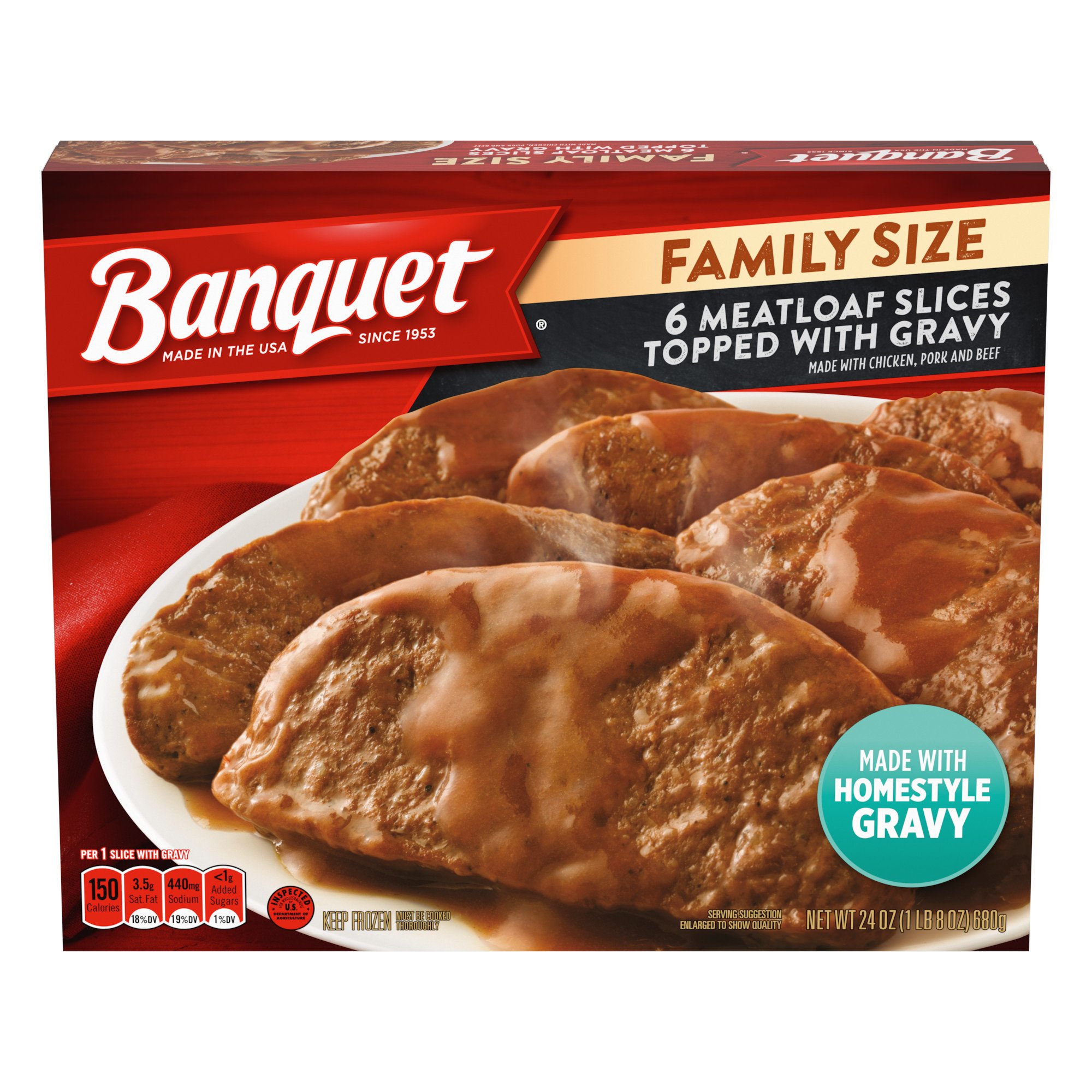 Banquet Gravy And Meatloaf, Family Size - Shop Entrees & Sides At H-E-B