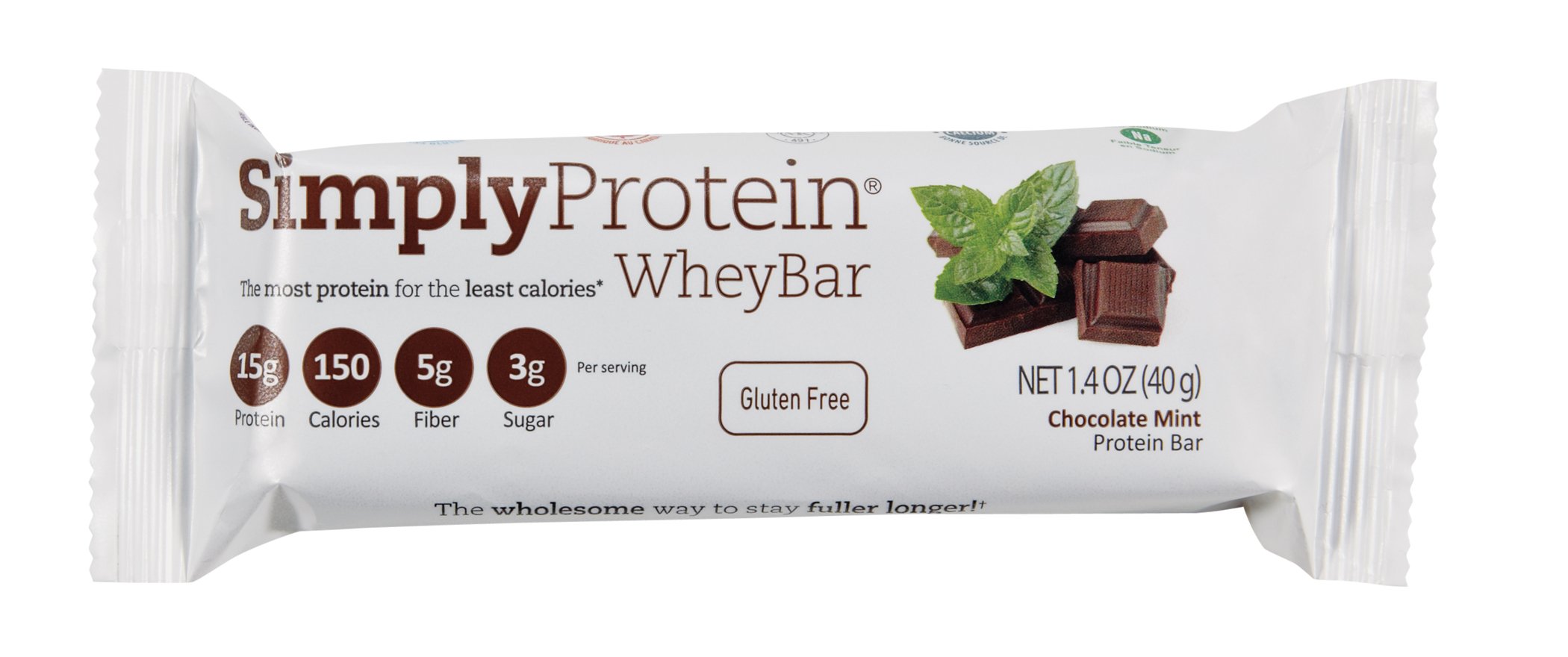 Simply Protein Whey Bar Chocolate Mint Shop Diet And Fitness At H E B 9941