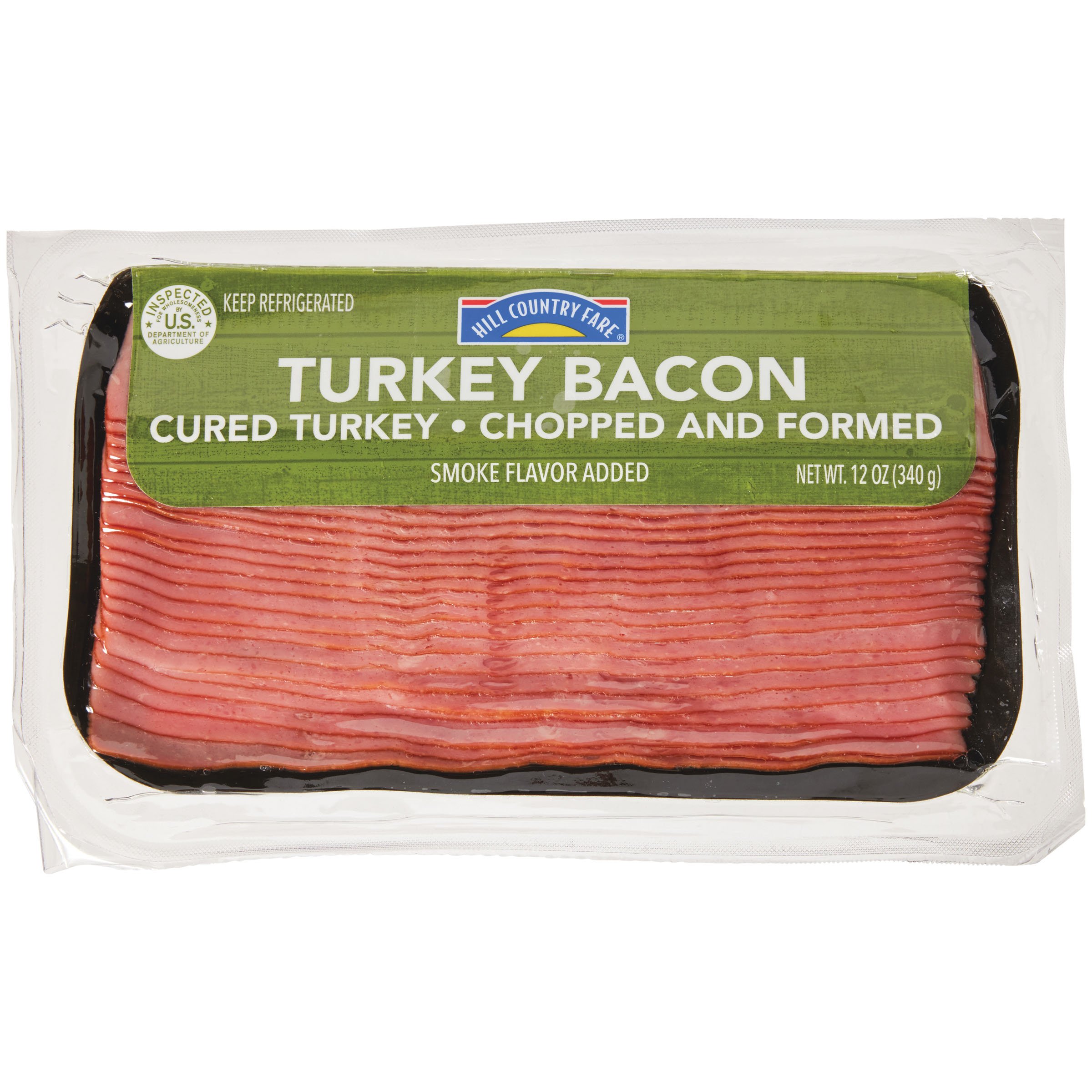 Hill Country Fare Cured Turkey Bacon, 12 oz