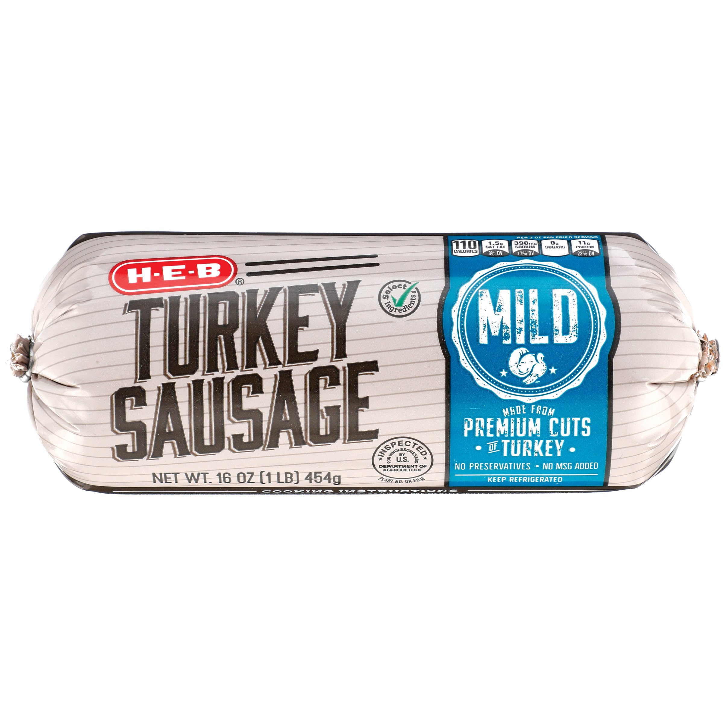 H-E-B Mild Turkey Sausage Breakfast Roll - Shop Meat at H-E-B