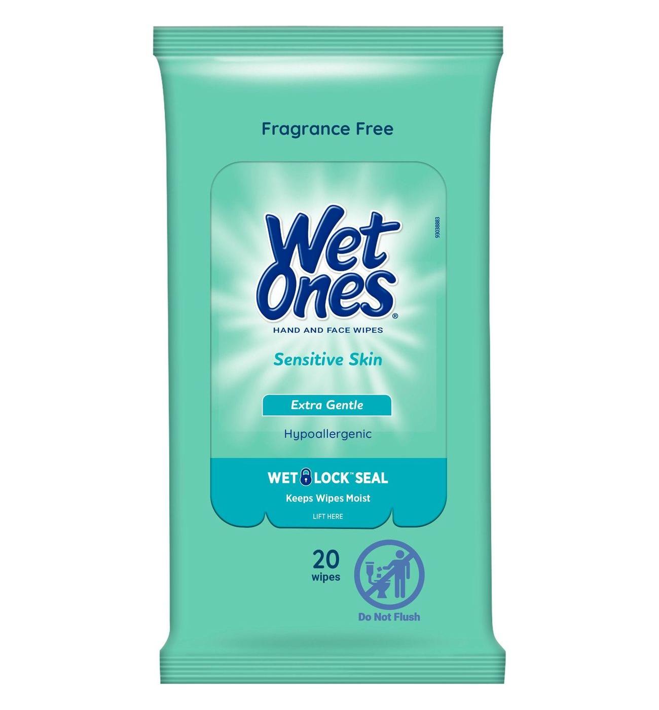 Wet Ones Travel Size Sensitive Skin Hand Wipes; image 1 of 6