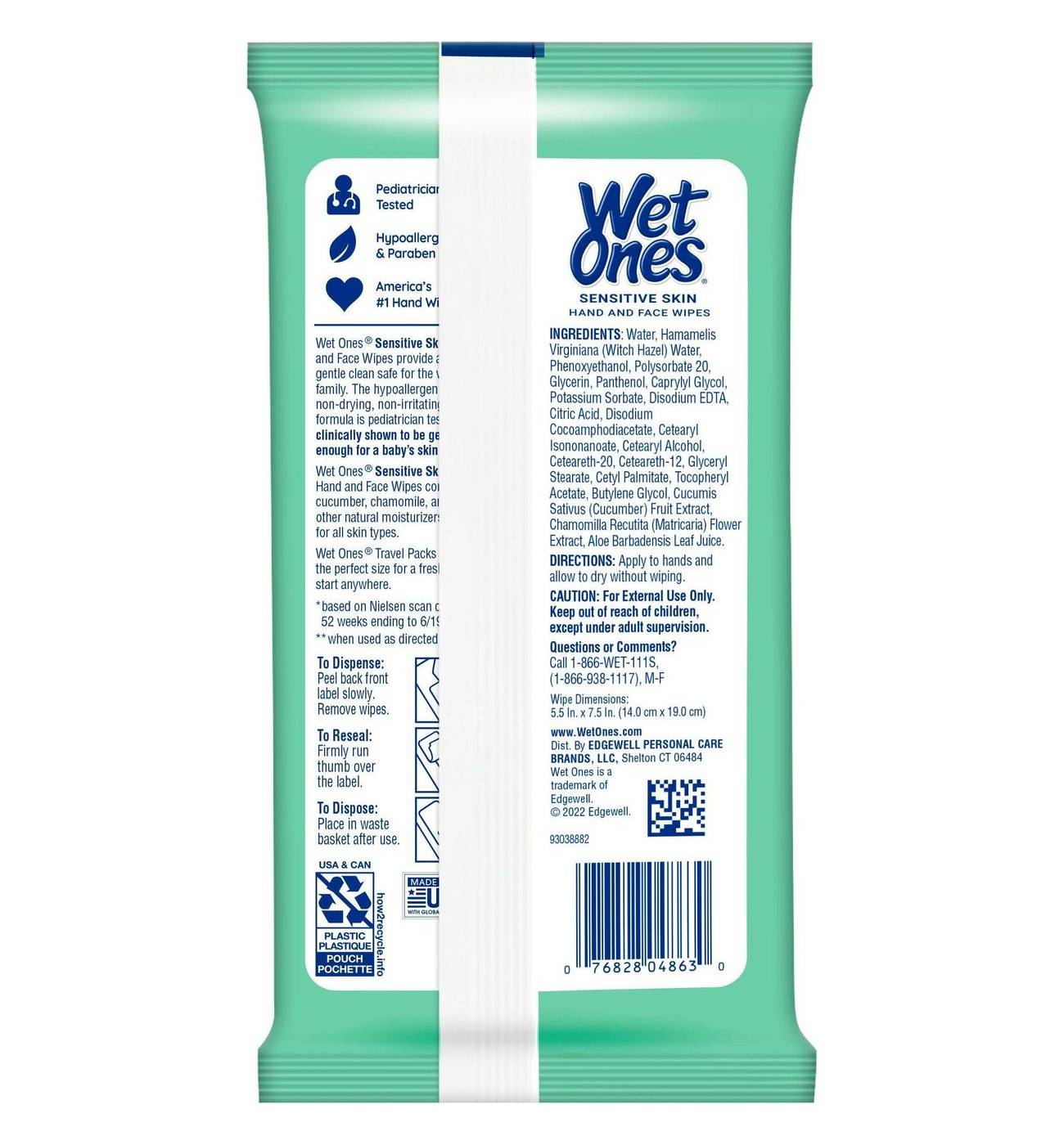 Wet Ones Travel Size Sensitive Skin Hand Wipes; image 6 of 6