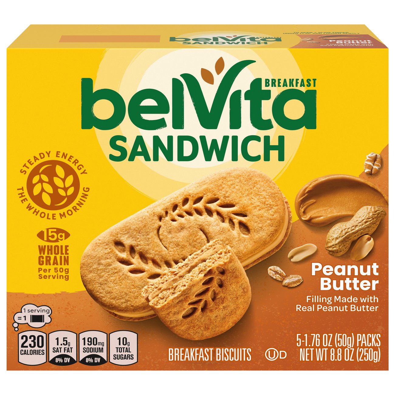 Nabisco Belvita Peanut Butter Sandwich Cookies Shop Cookies at HEB