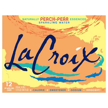 LaCroix Peach Pear Sparkling Water 12 pk Cans