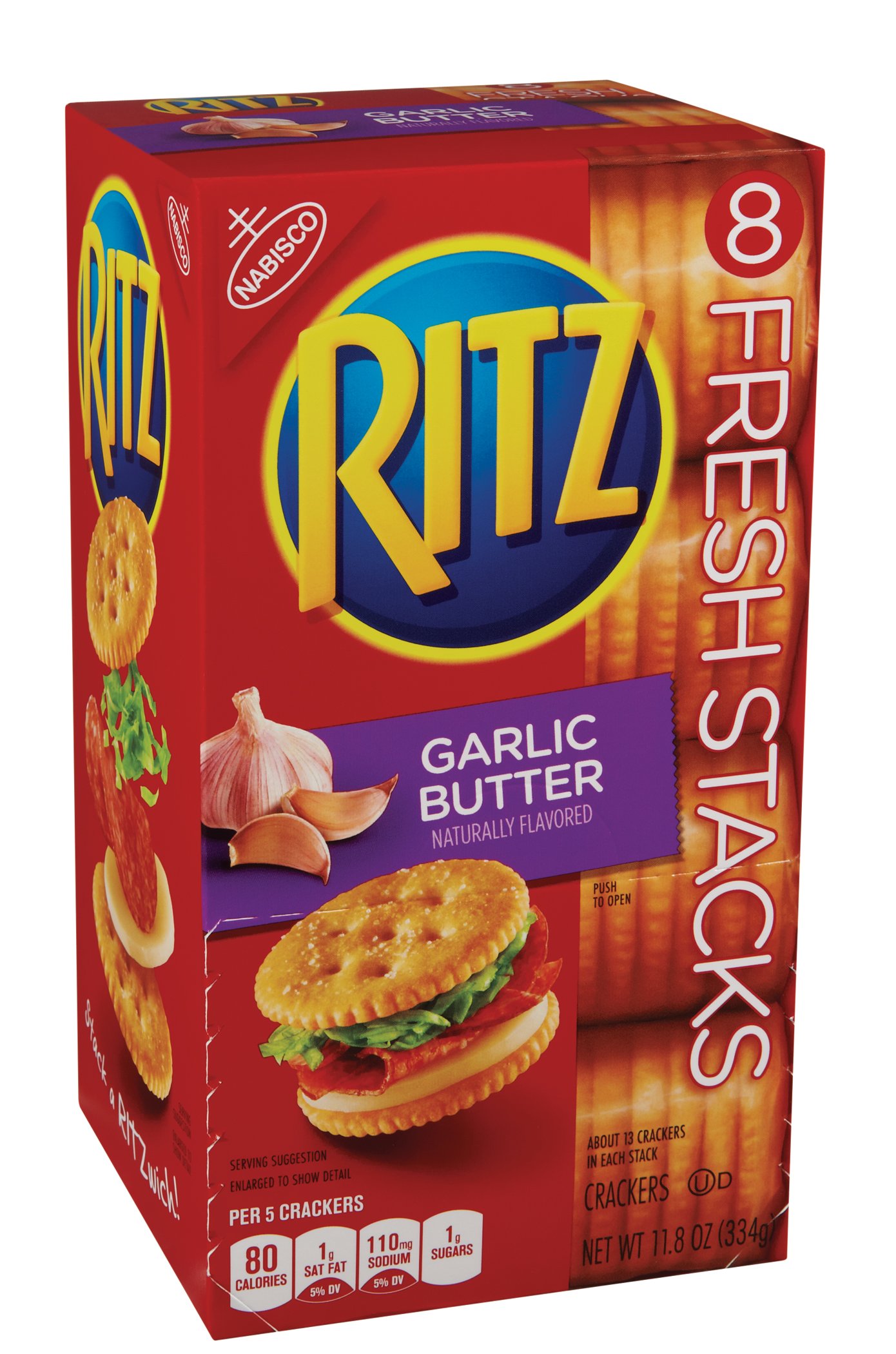 Nabisco Garlic Butter Ritz Fresh Stacks - Shop Crackers & Breadsticks ...