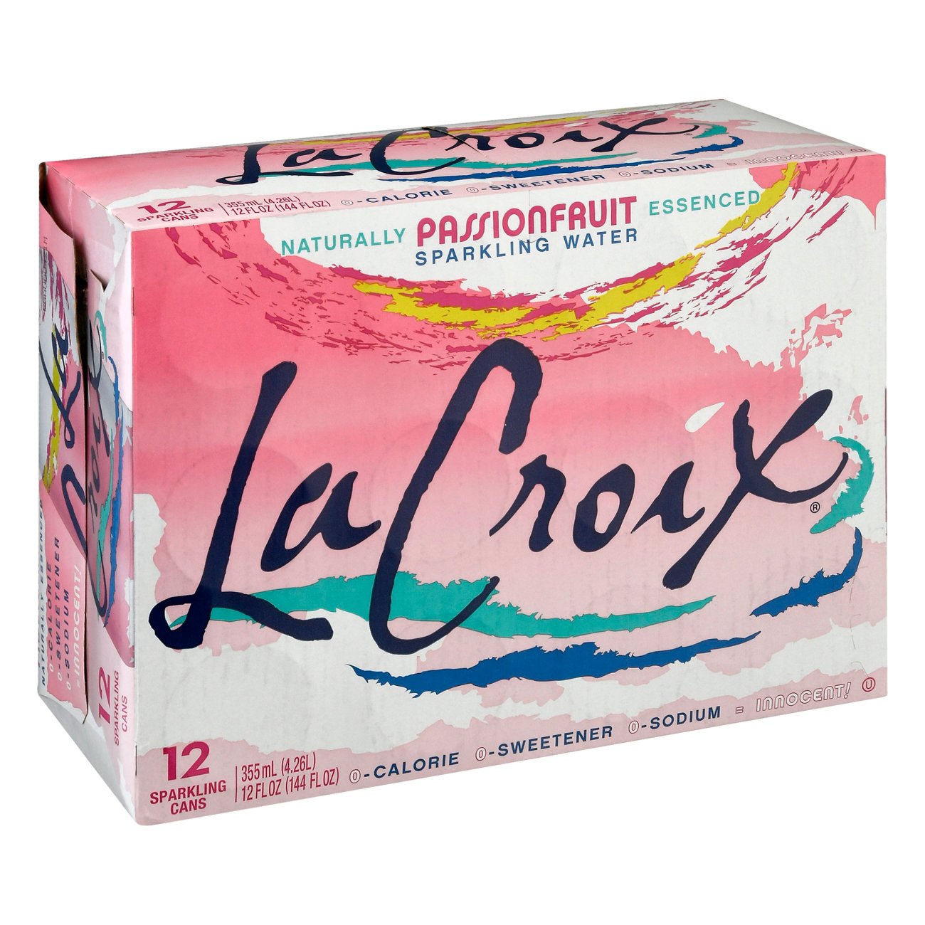 LaCroix Passion Fruit Sparkling Water 12 oz Cans, 12 pk