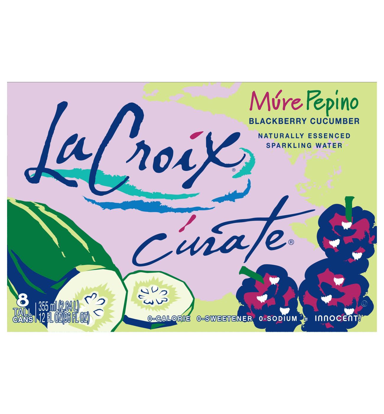 LaCroix Curate Mure Pepino Sparkling Water 12 oz Cans; image 2 of 2