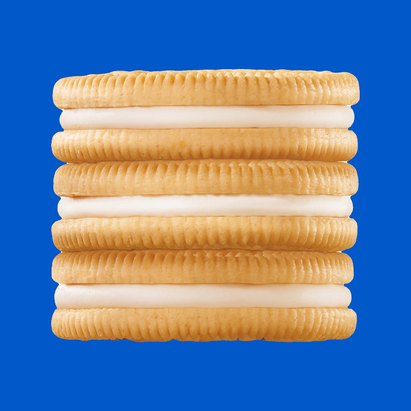 OREO Double Stuf Golden Sandwich Cookies Family Size; image 9 of 9