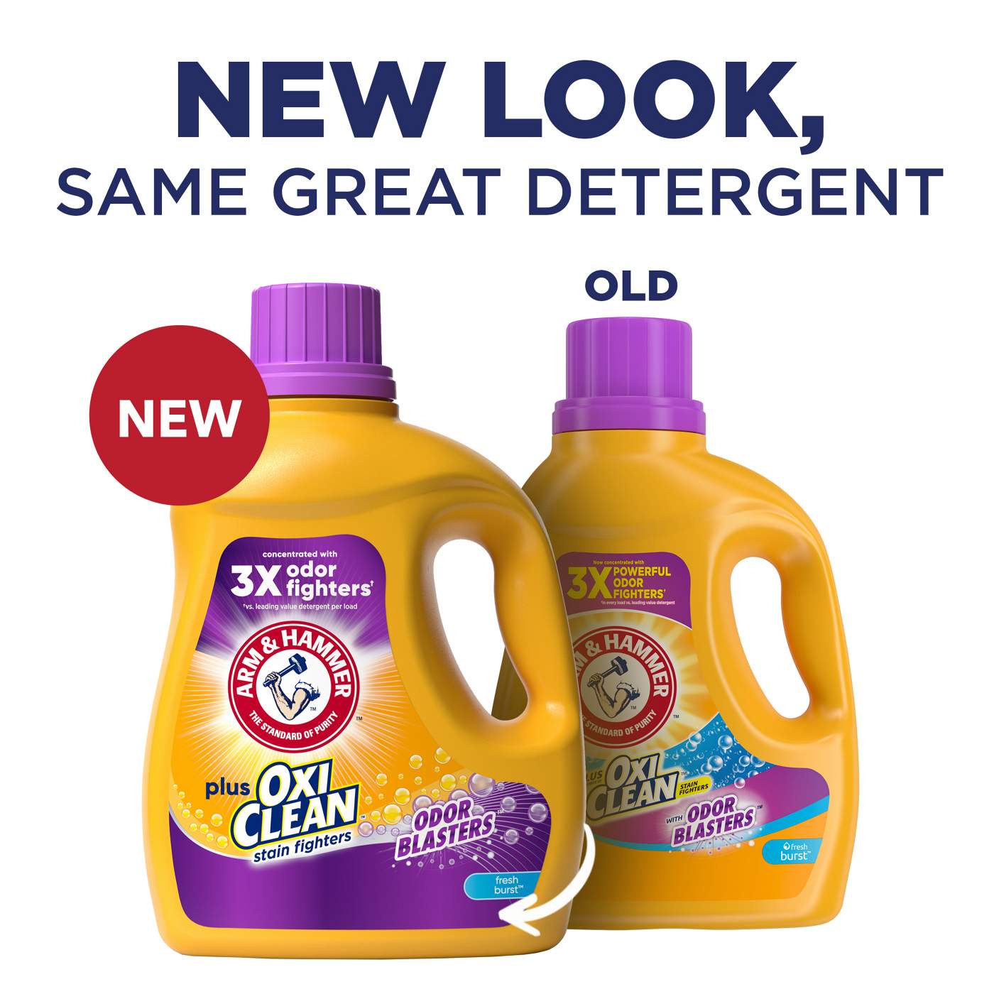 Arm & Hammer Plus OxiClean Odor Blasters HE Liquid Laundry Detergent, 74 Loads - Fresh Burst; image 8 of 12