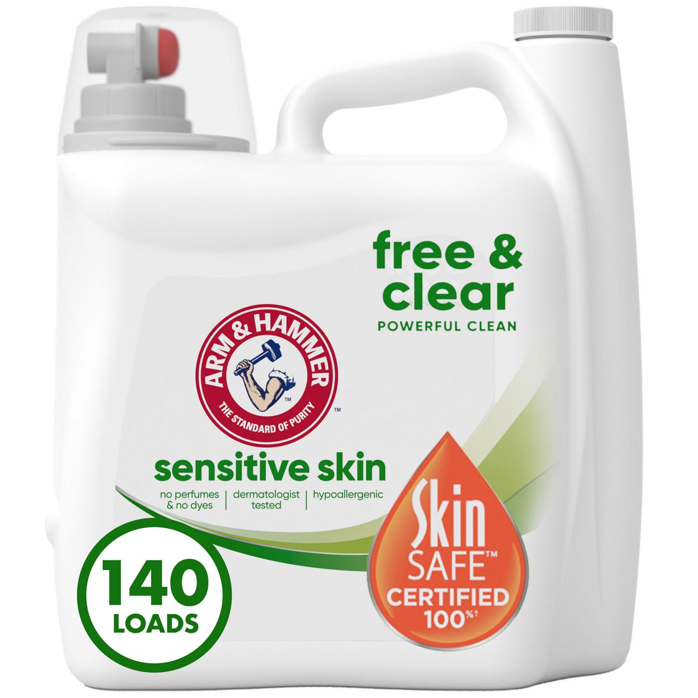 Arm & Hammer Free & Clear HE Liquid Laundry Detergent, 140 Loads; image 5 of 12