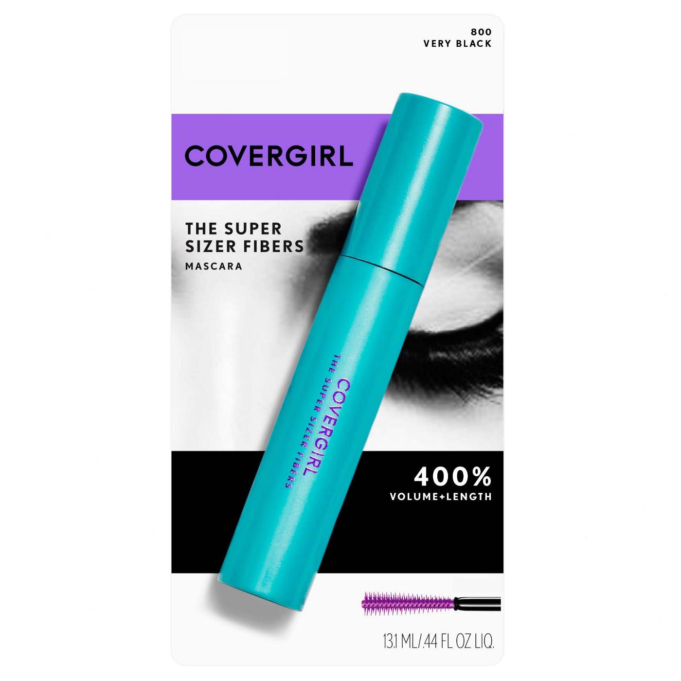 Covergirl Super Sizer Fibers Mascara 800 Very Black; image 1 of 3