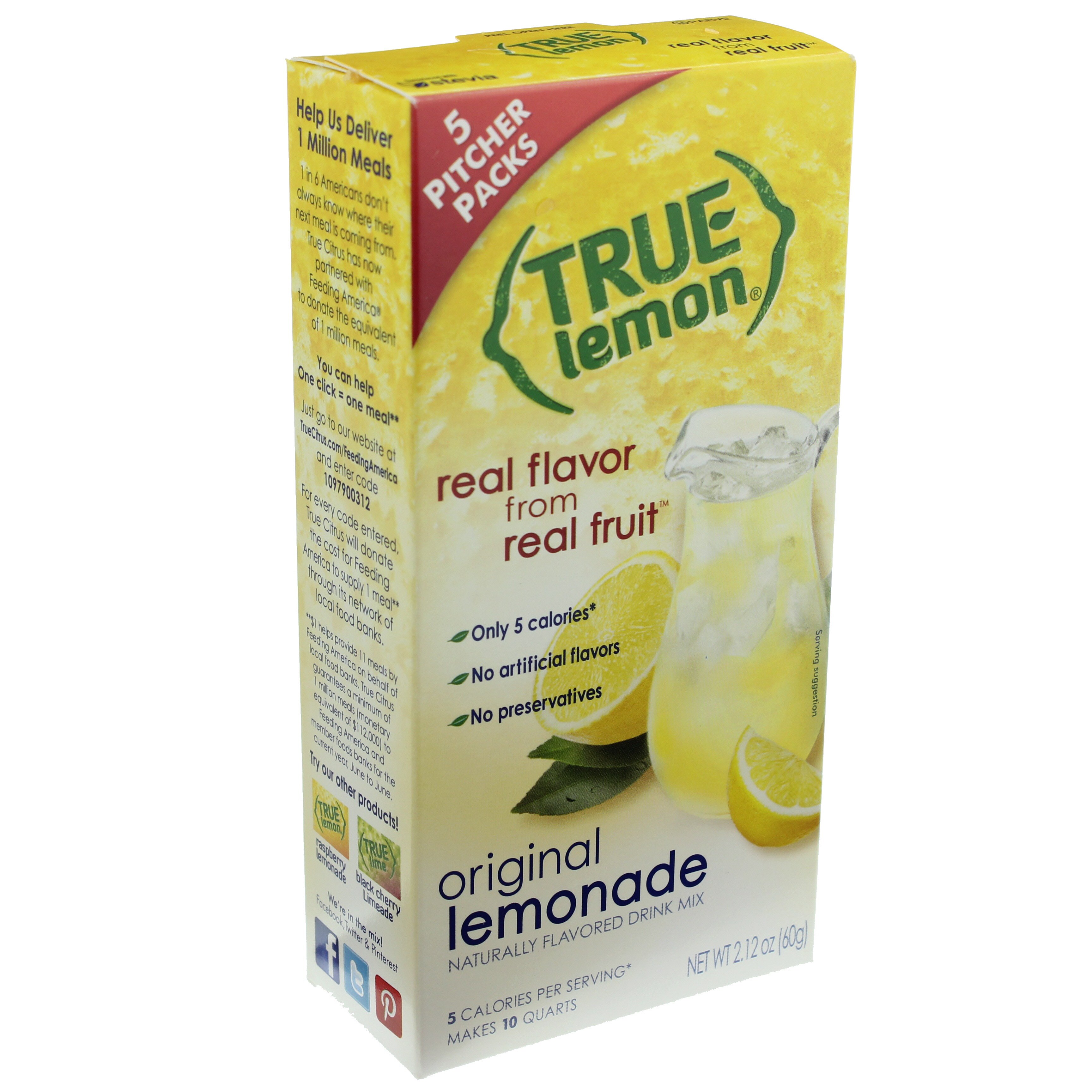 True Lemon Lemonade Quart Shop Mixes & Flavor Enhancers at HEB